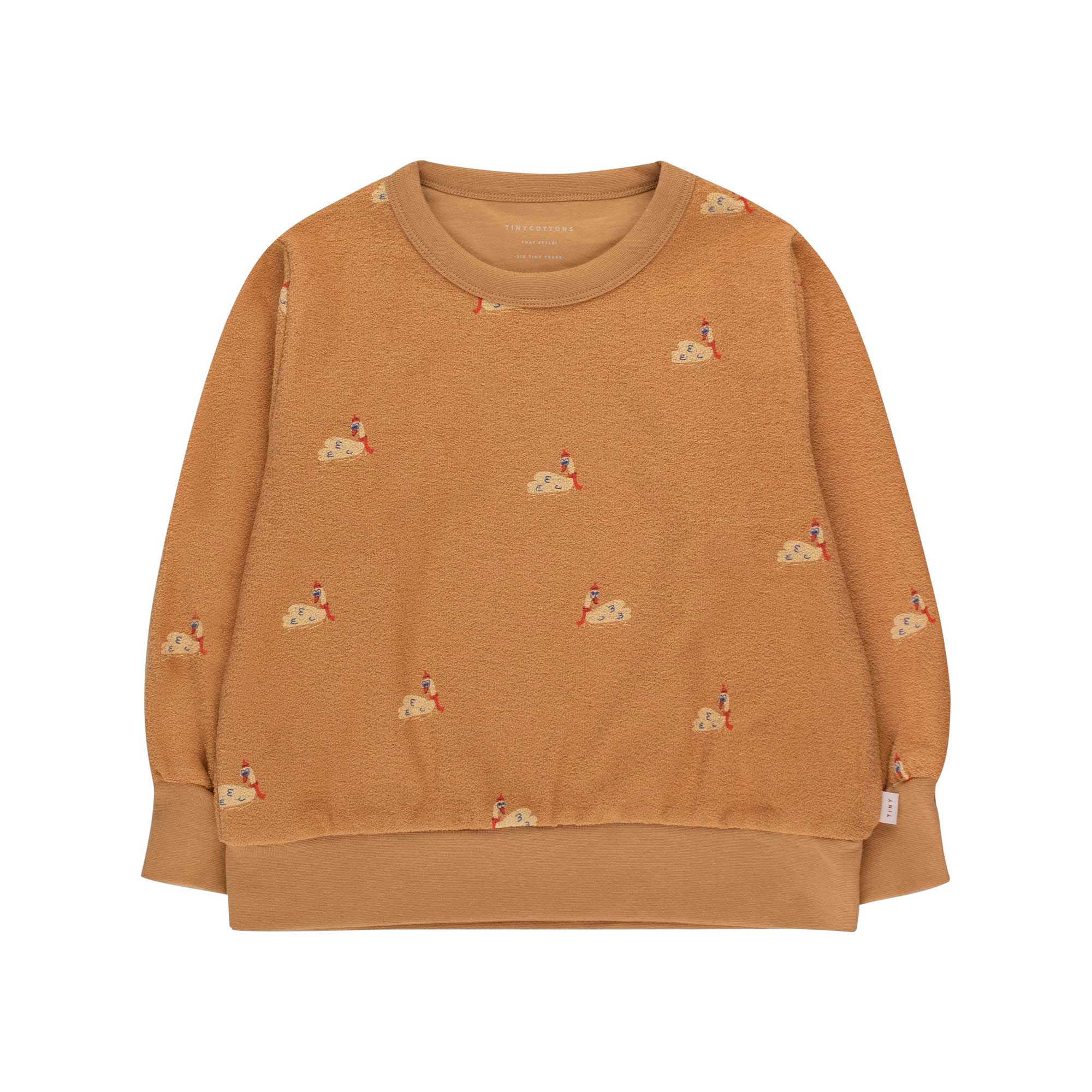 Boys & Girls Orange Cotton Sweatshirt