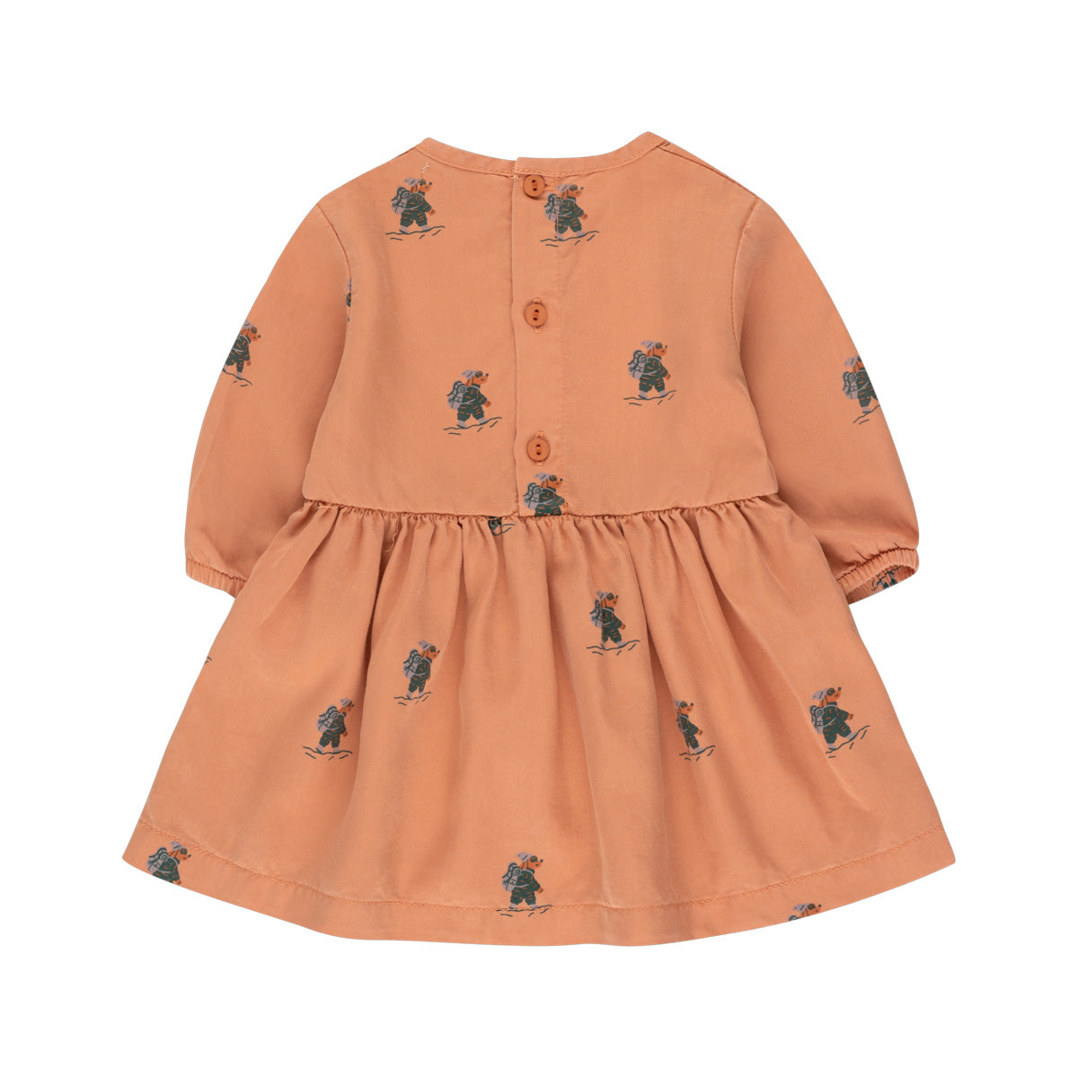 Baby Girls Caramel Printed Dress