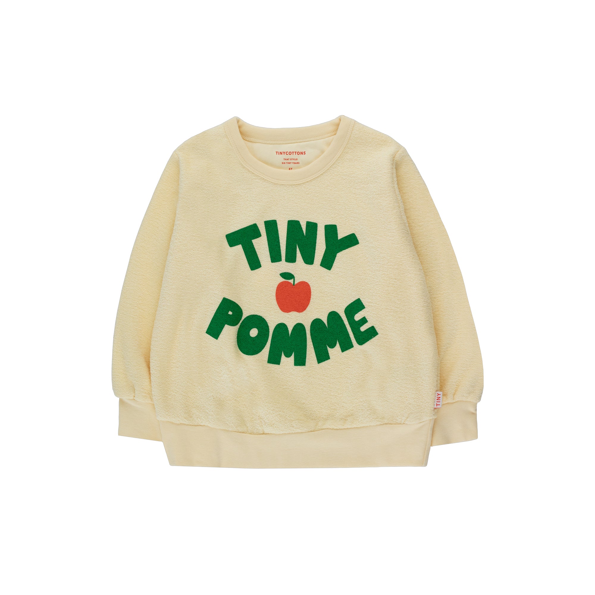 Boys & Girls Yellow Logo Cotton Sweatshirt