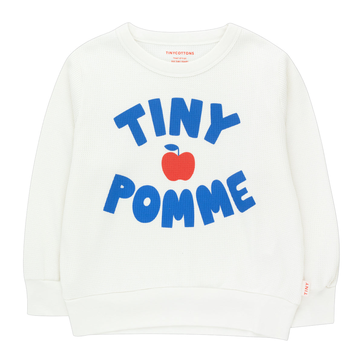 Boys & Girls White Logo Cotton Sweatshirt