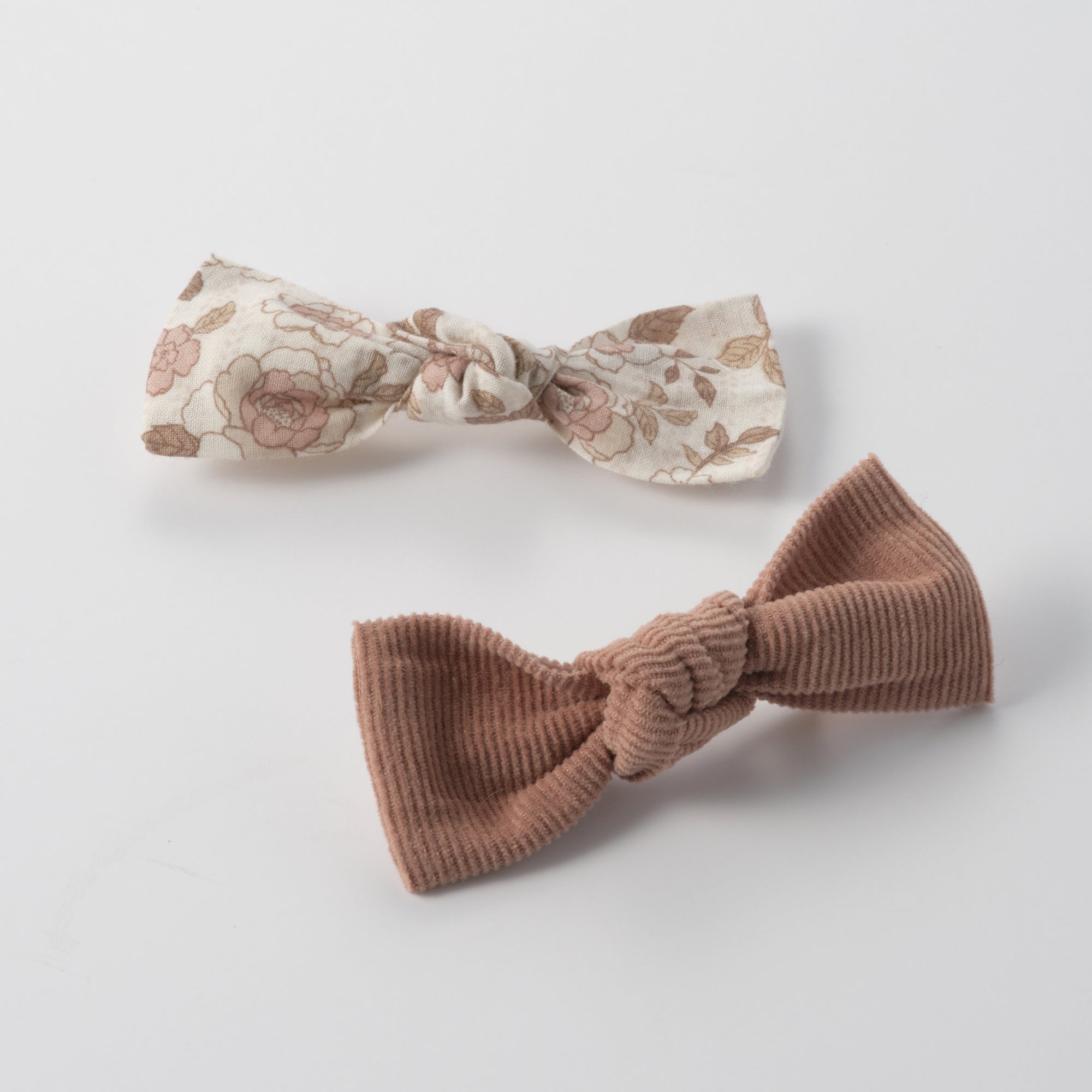 Girls Pink Floral Hair Clips