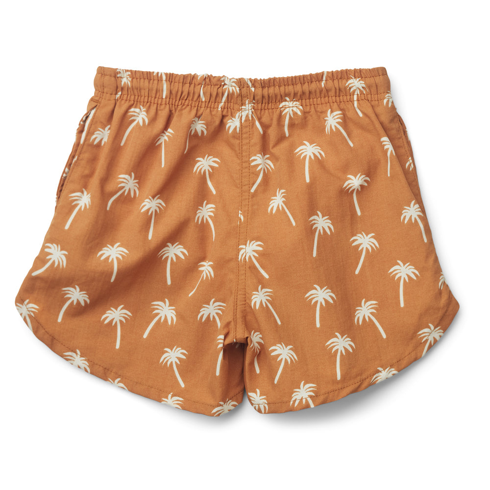 Baby Boys Camel Printed Swim Shorts