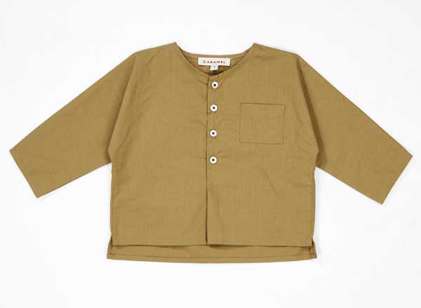 Baby Olive Cotton Shirt