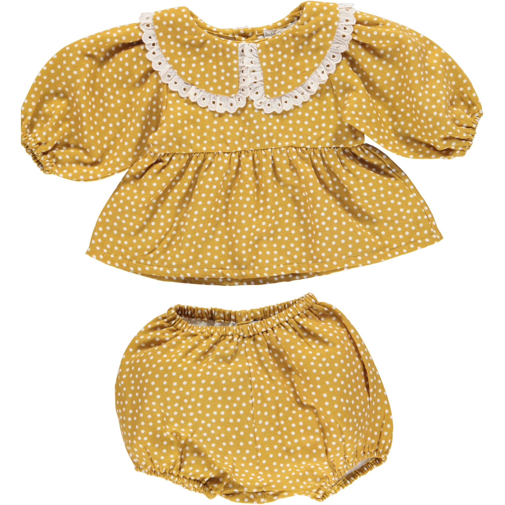 Baby Girls Yellow Dots Set