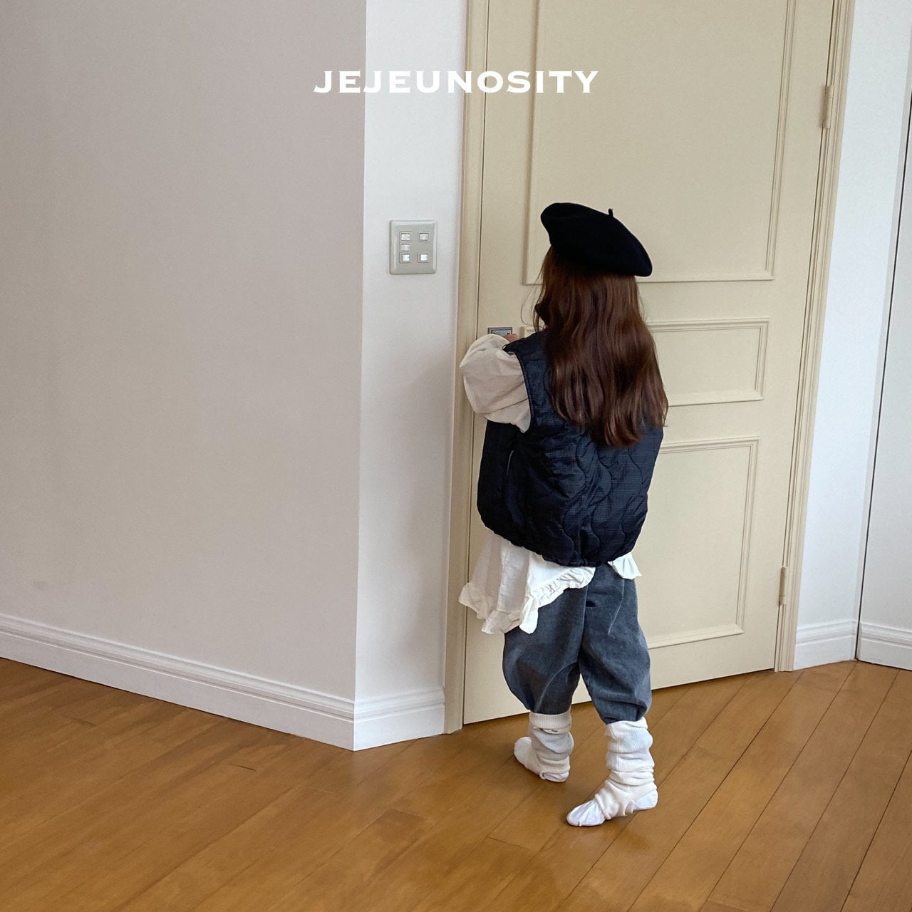 Boys & Girls Grey Denim Trousers