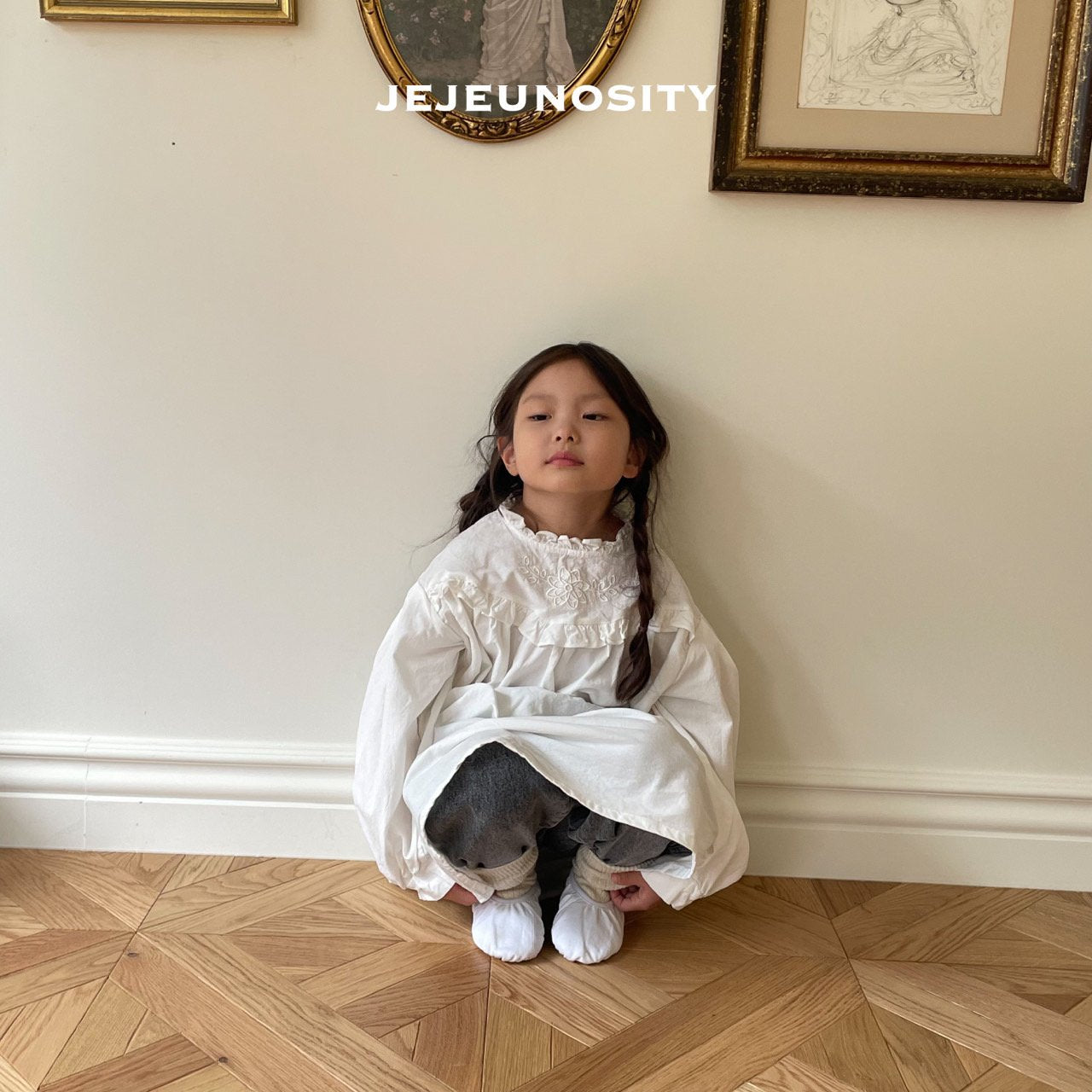 Boys & Girls Grey Denim Trousers