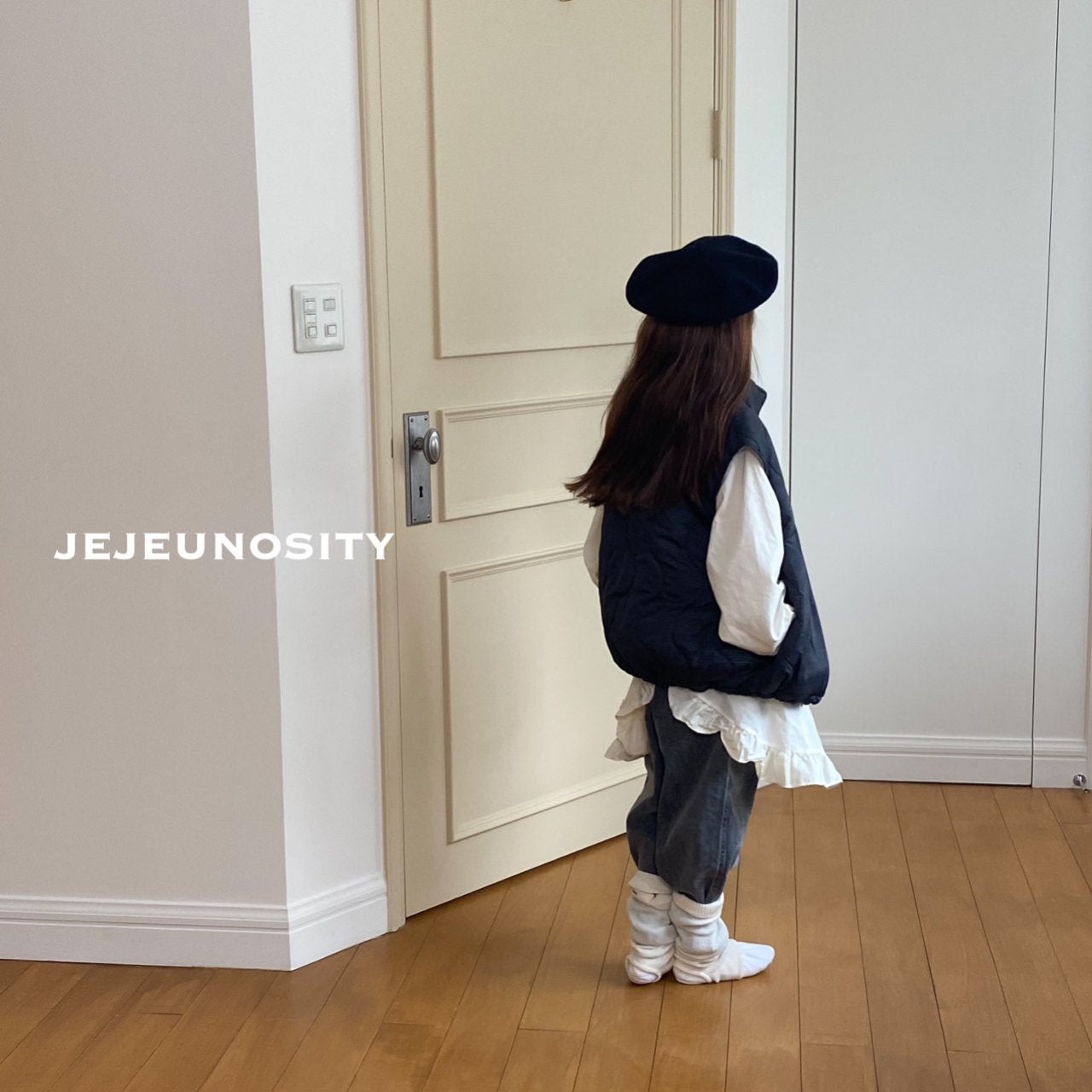 Boys & Girls Grey Denim Trousers