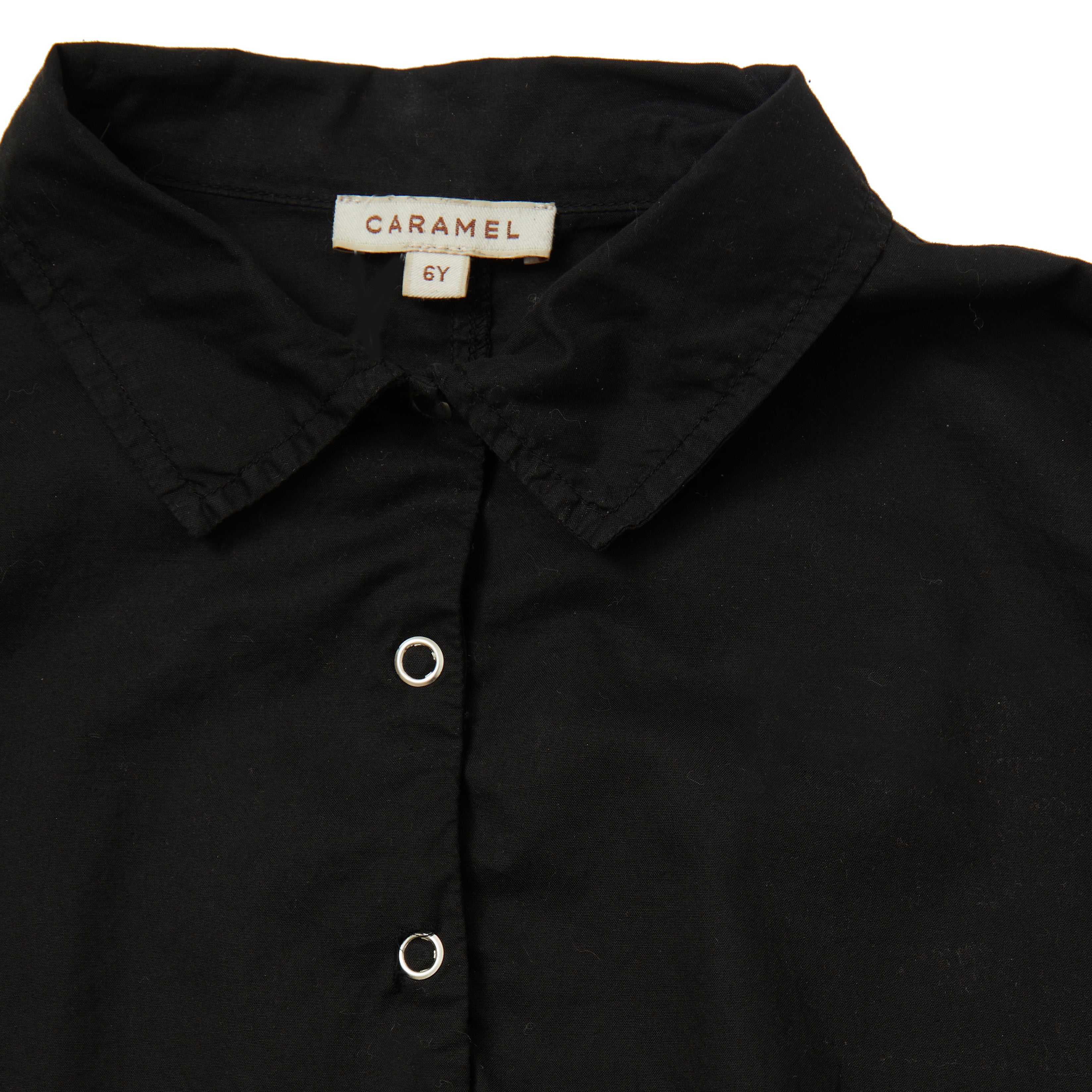 Girls Black Cotton Dress