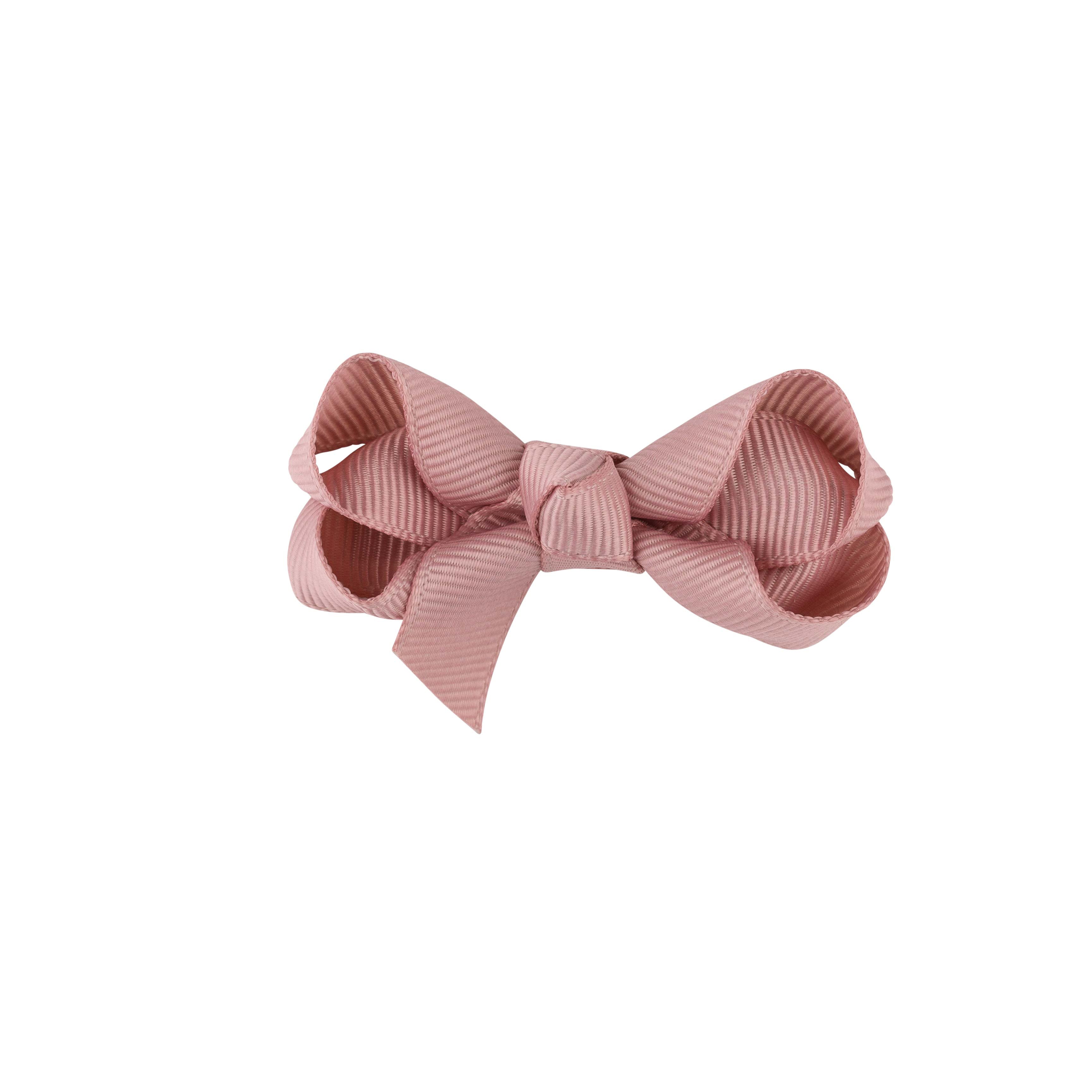 Girls Pink Bow Hair Clip - 6cm