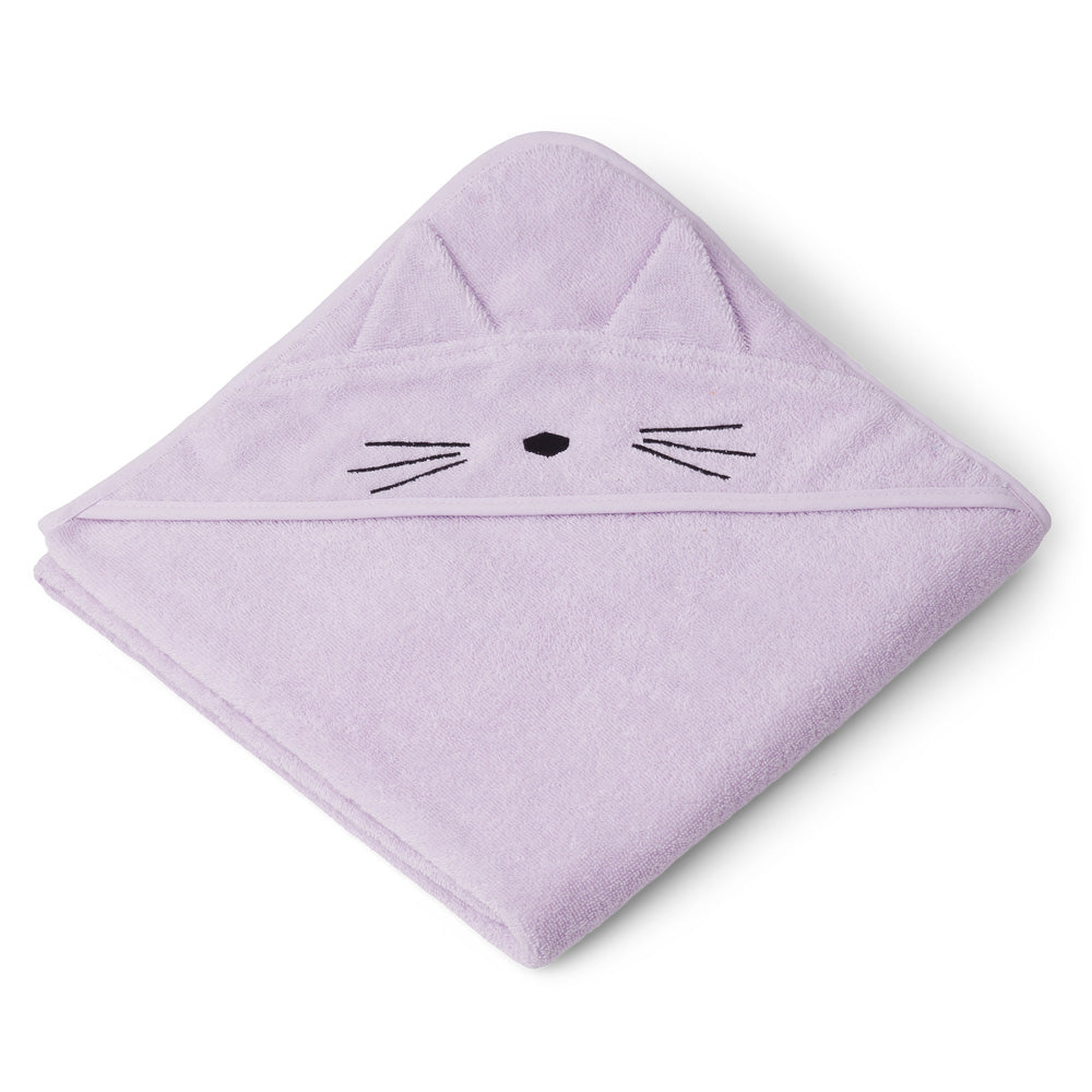 Boys & Girls Light Lavender Hooded Bath Towel(100x100cm)