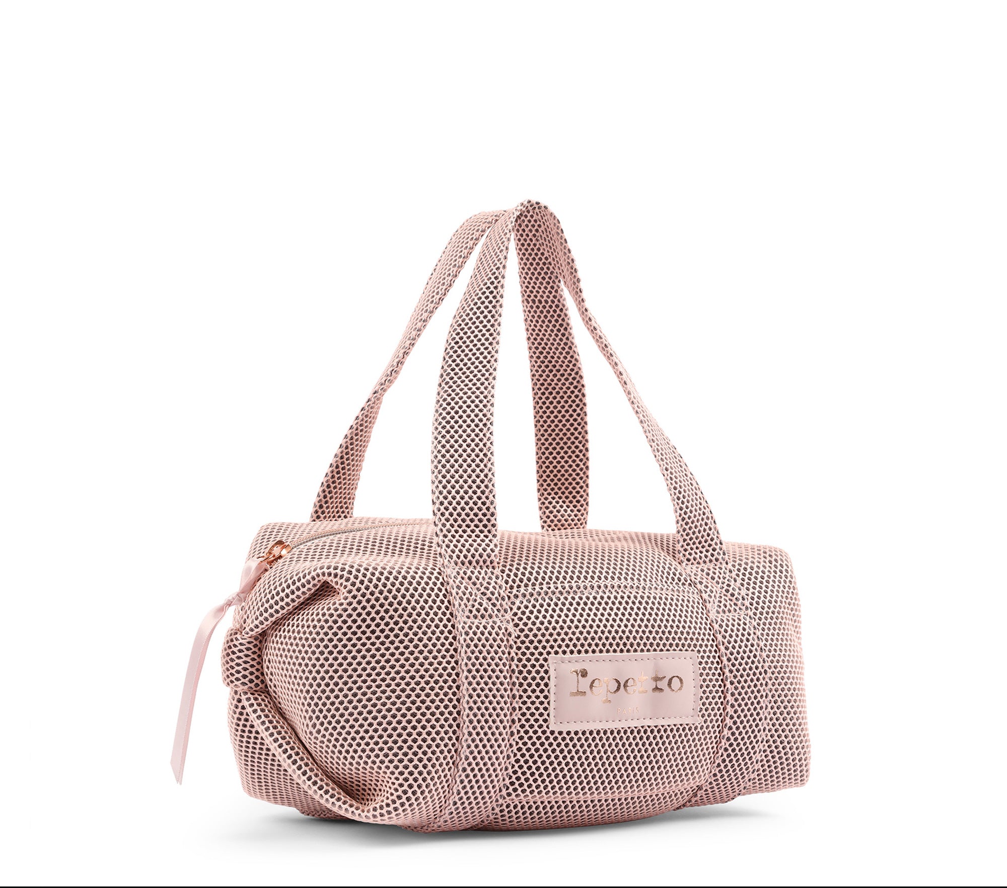 Girls Pink Mesh Duffle Bag