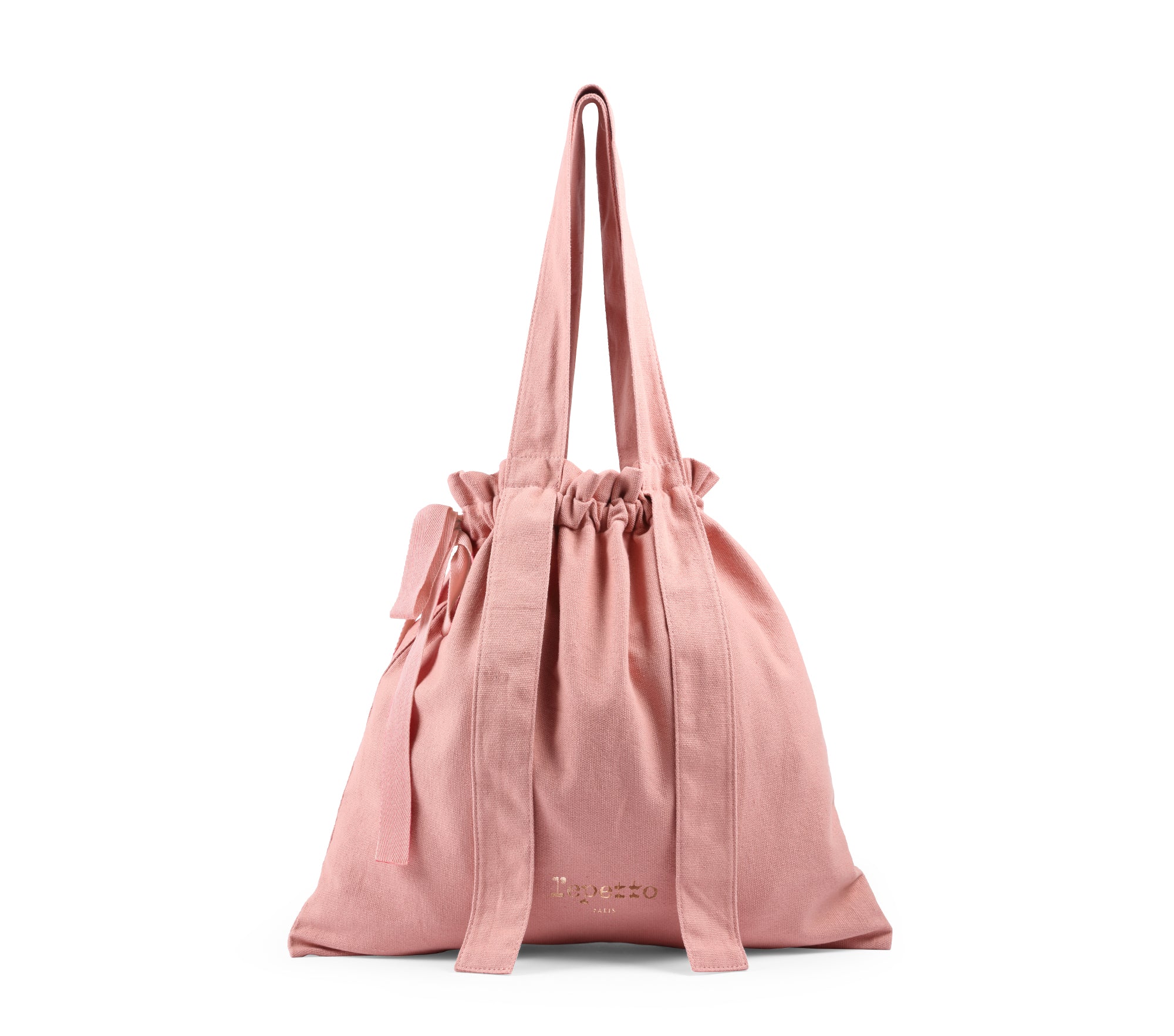 Girls Pink Tote Bag With Knots