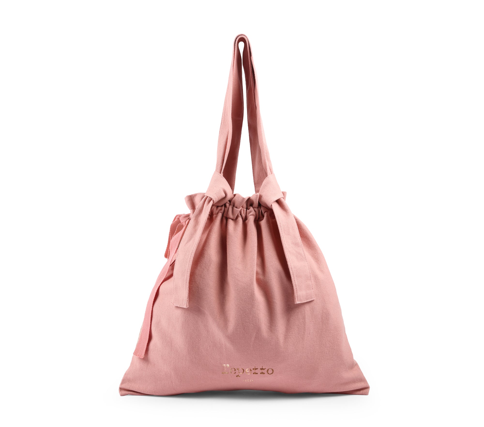 Girls Pink Tote Bag With Knots
