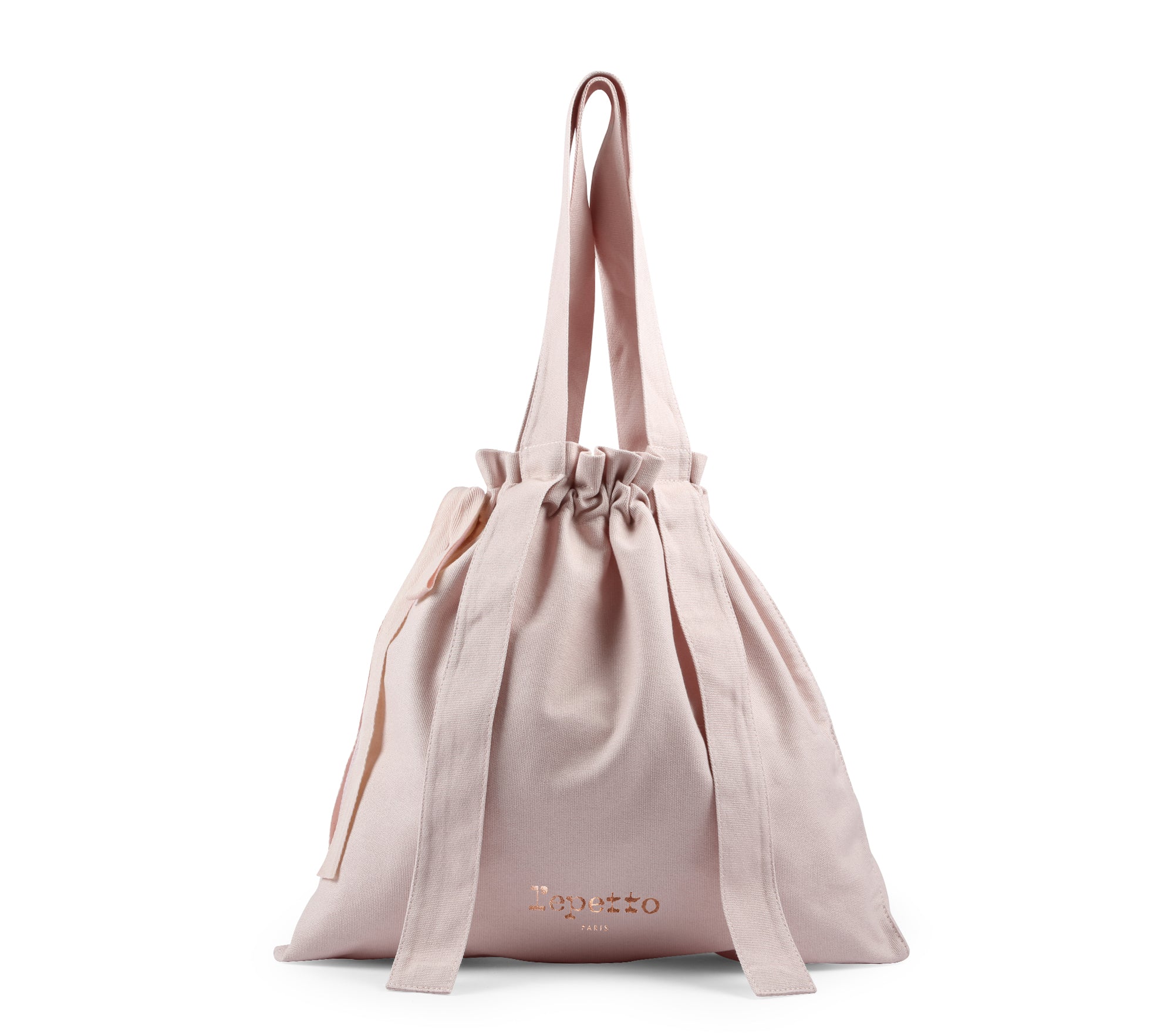 Girls Light Pink Tote Bag With Knots