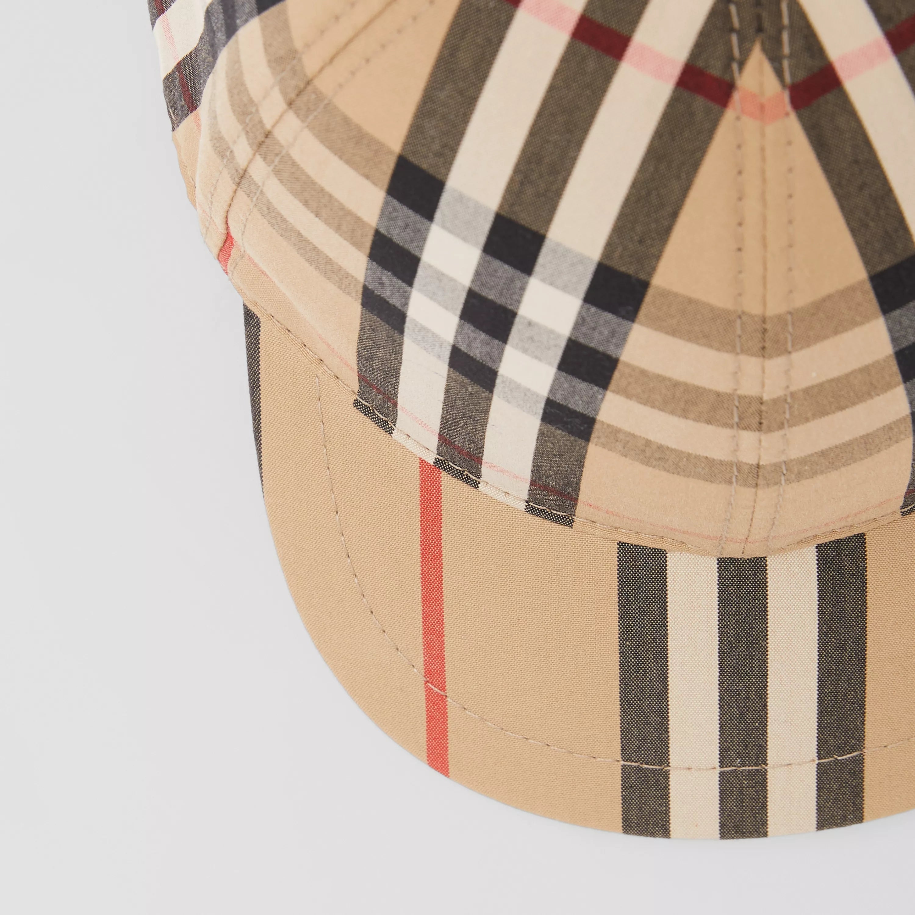 Baby Boys & Girls Beige Check Cap