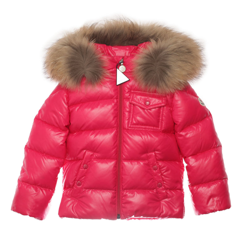 Baby Fuchsia Plush Trims Hooded 'K2'Jacket - CÉMAROSE | Children's Fashion Store - 1