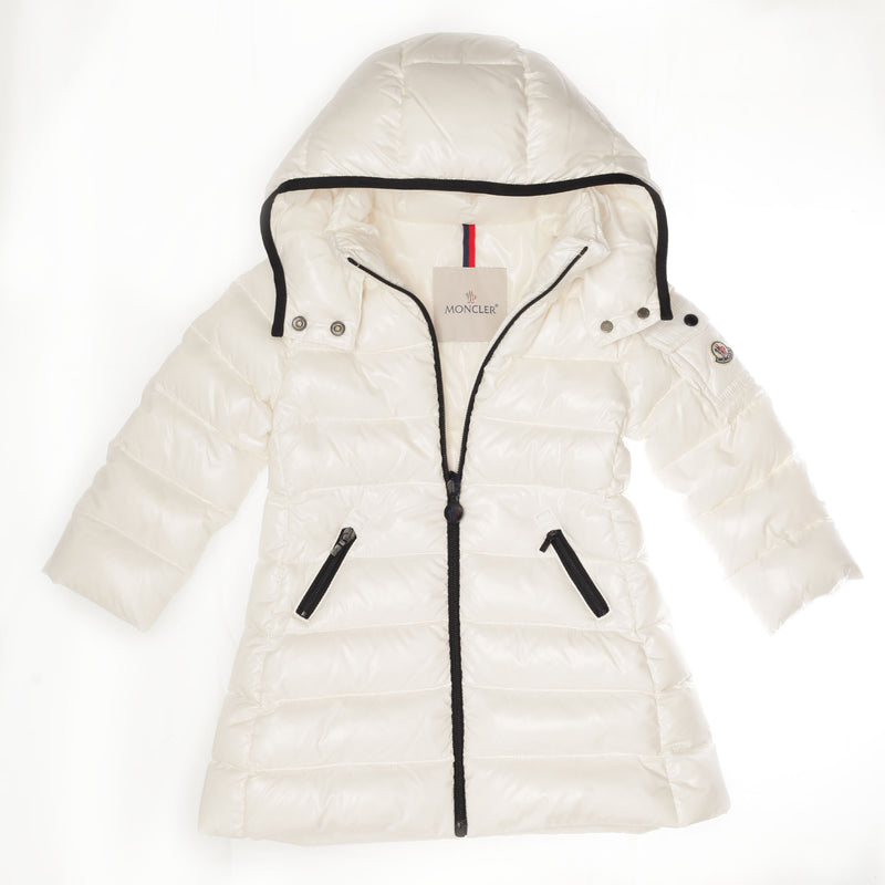 Girls Ivory Hooded 'Moka' Padded Down Coat - CÉMAROSE | Children's Fashion Store - 3