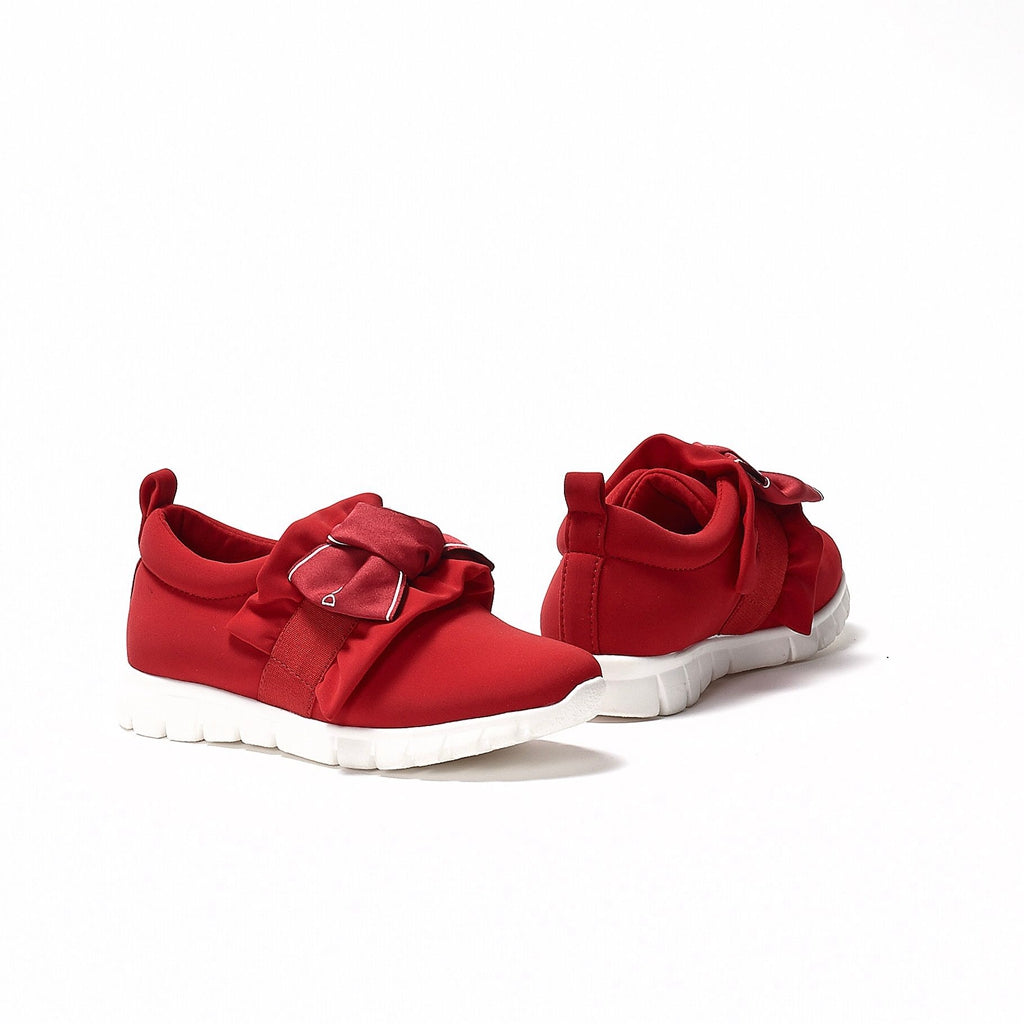 Girls Red With Logo Shoes