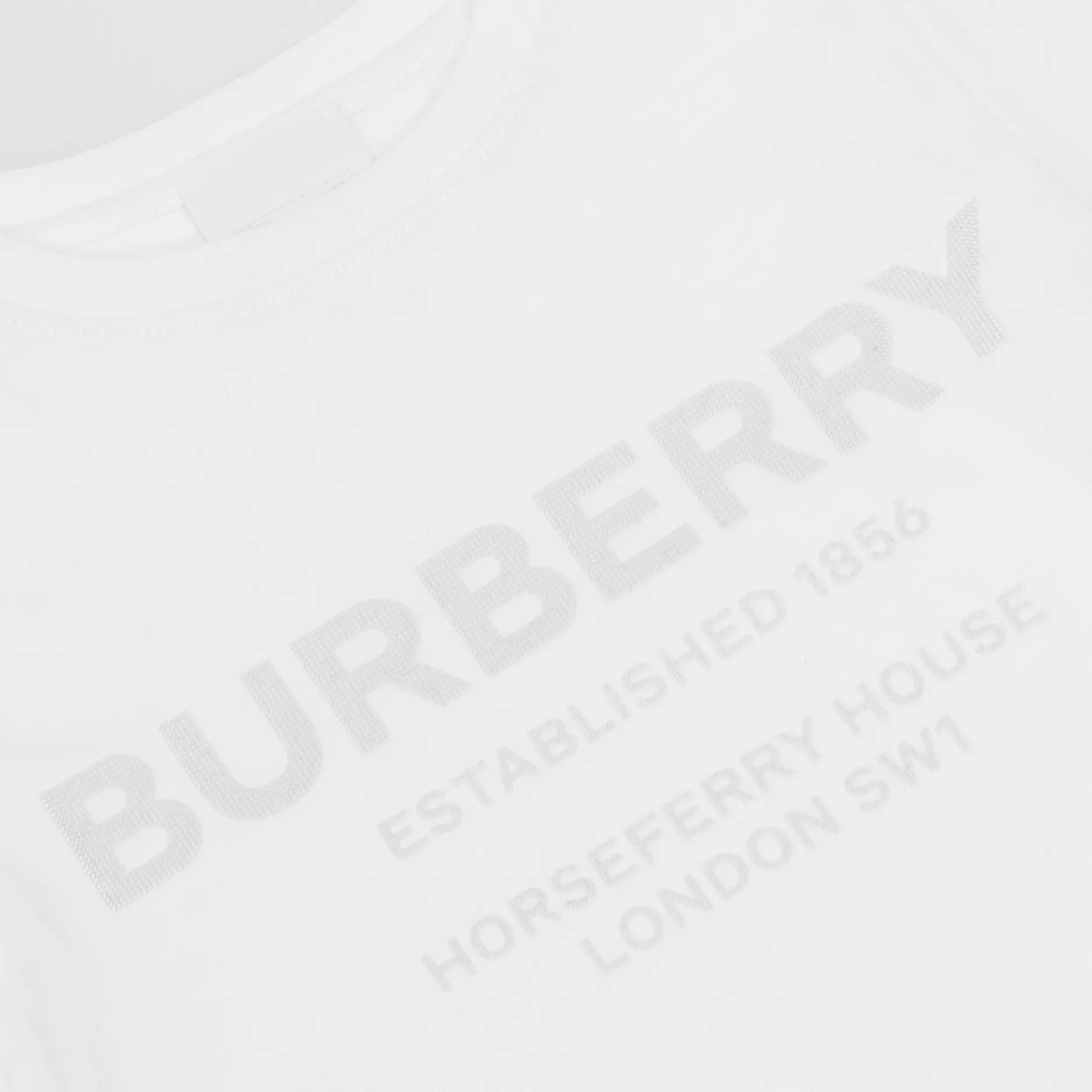 Boy & Girls White Logo Cotton T-Shirts