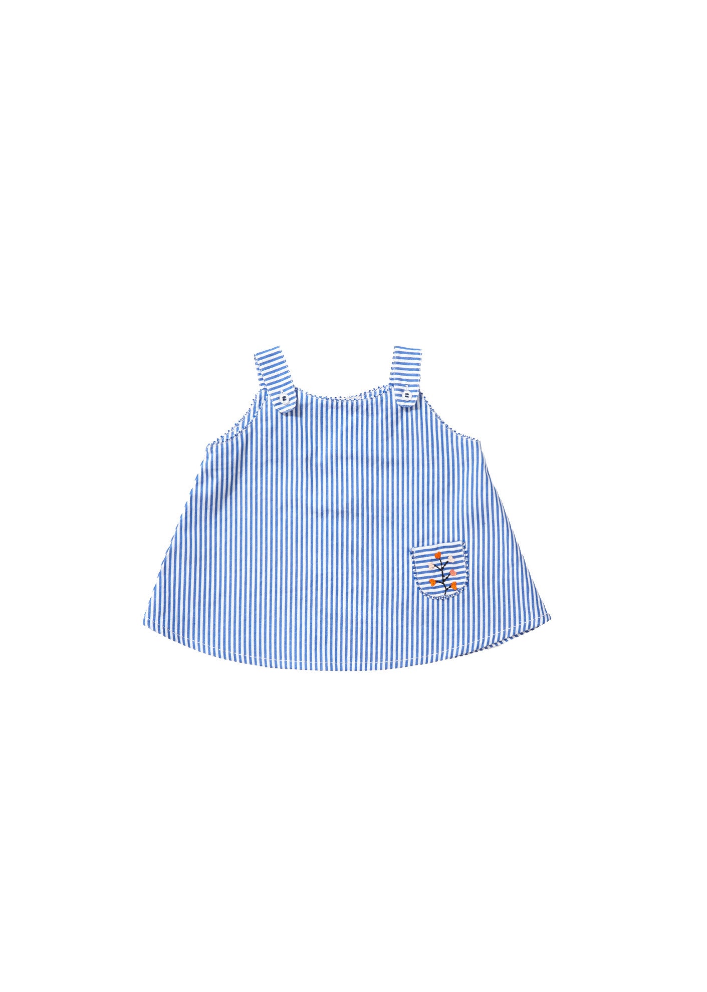 Baby Blue Striped Top