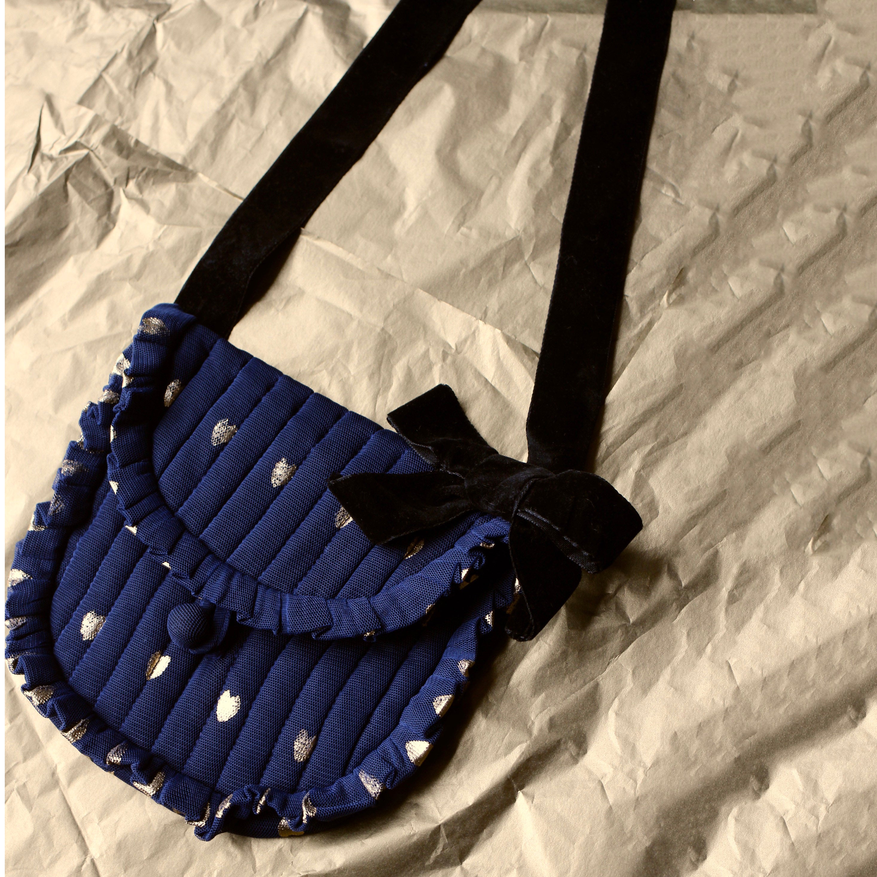 Girls Blue Heart Bag