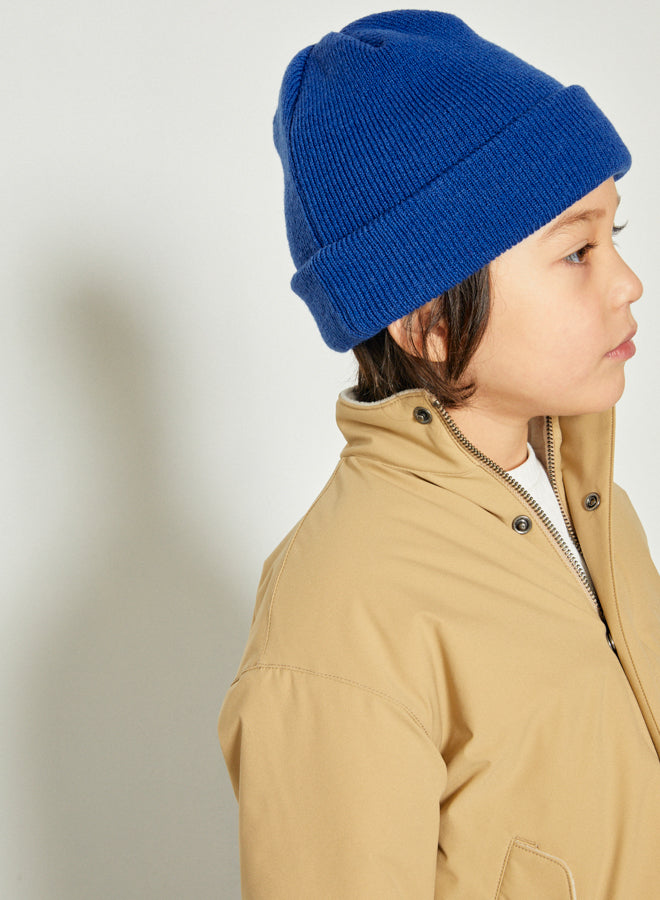 Boys & Girls Blue Knit Hat