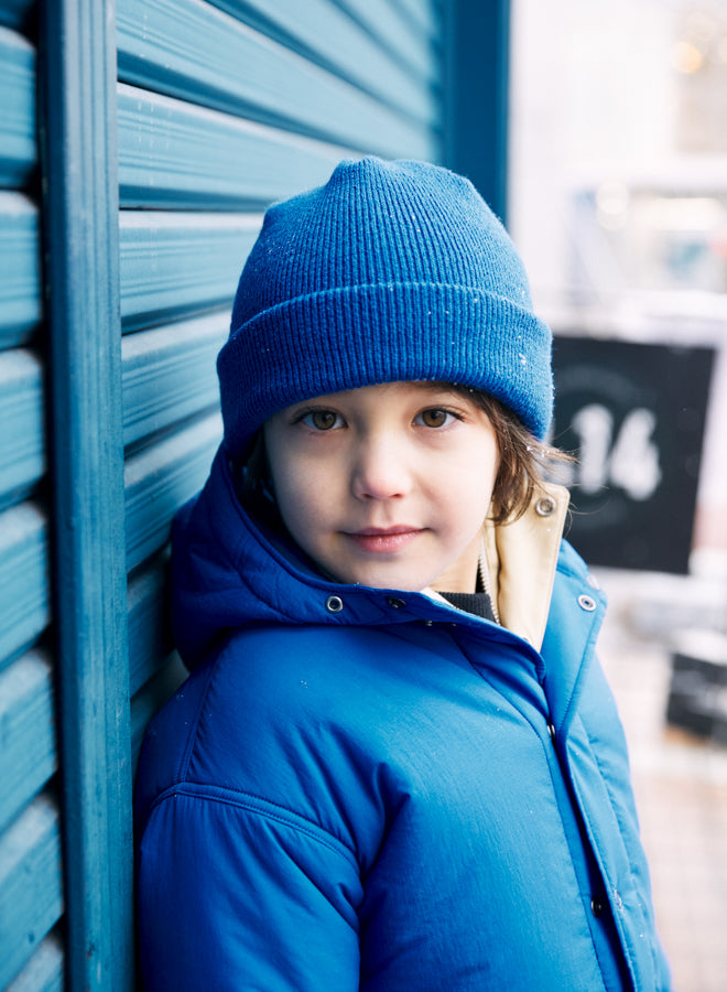 Boys & Girls Blue Knit Hat