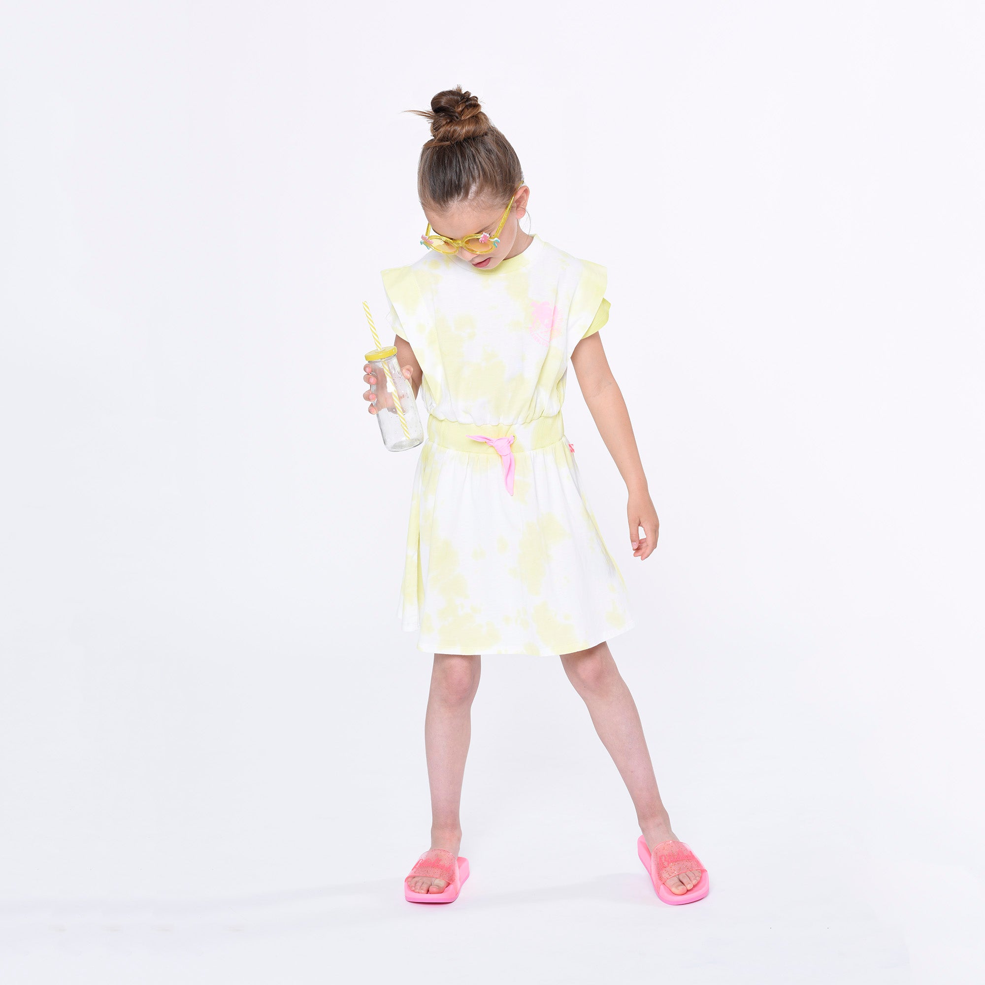 Girls Yellow Cotton Dress