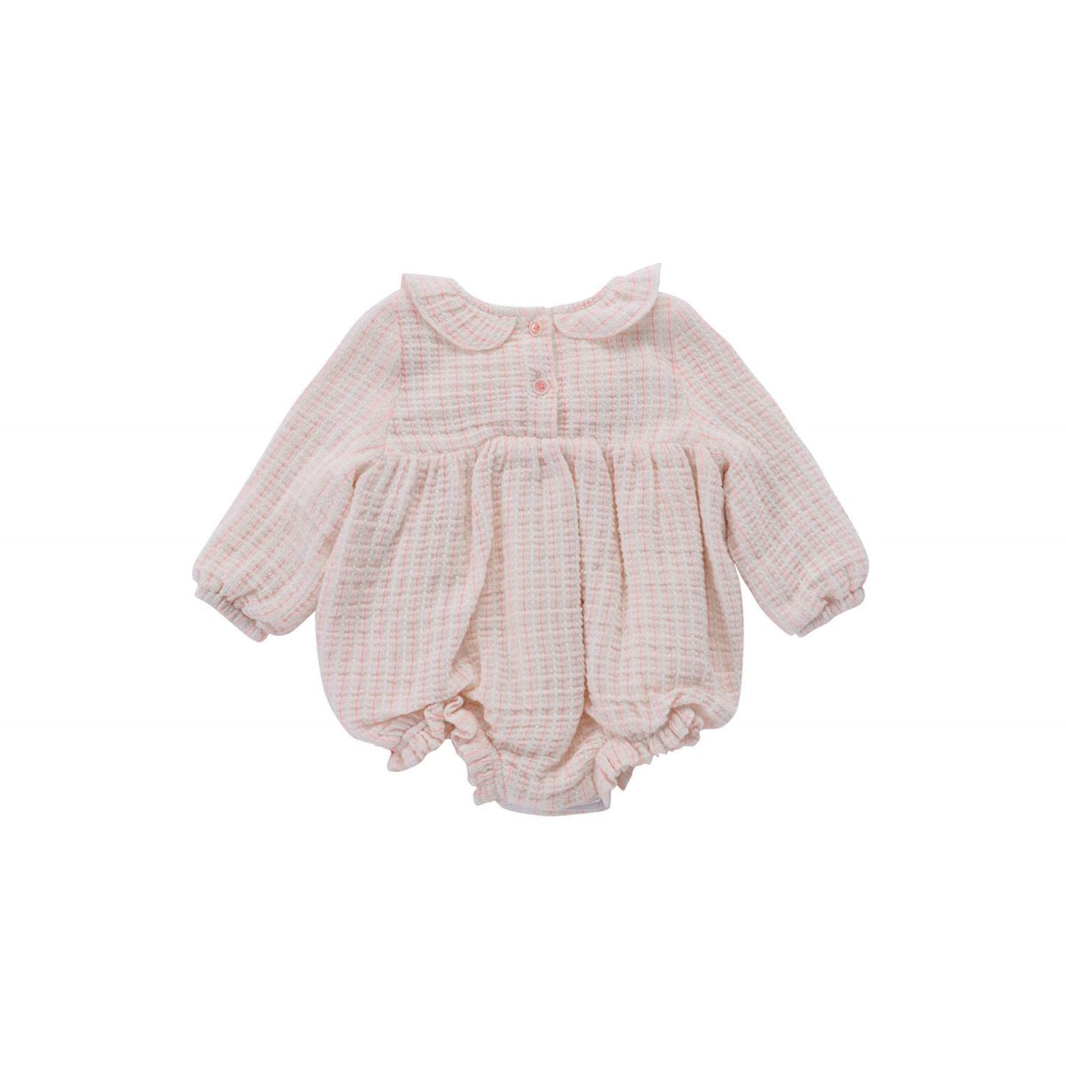 Baby Girls Fluo Stripes Cotton Babysuit