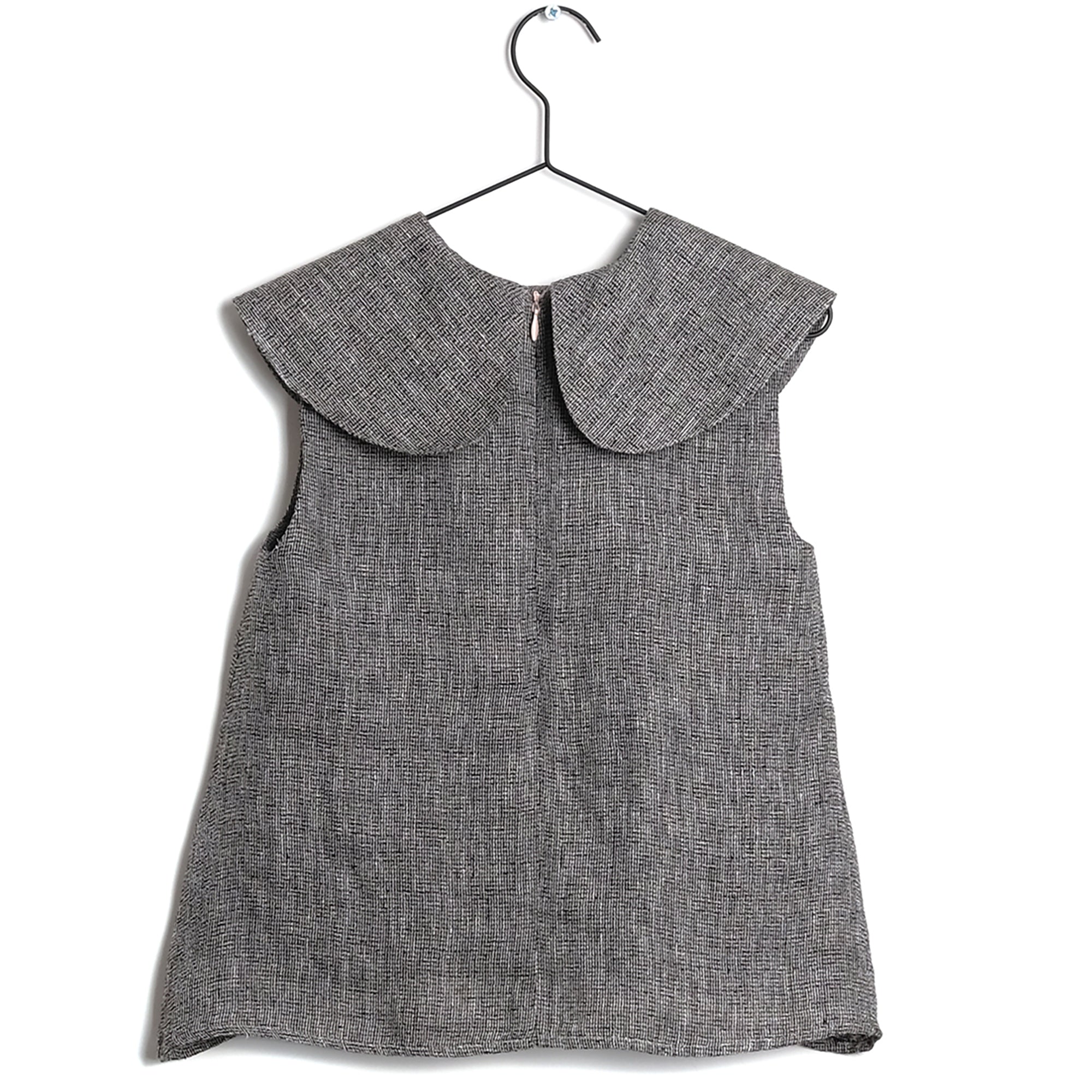 Girls Black Linen Shirt