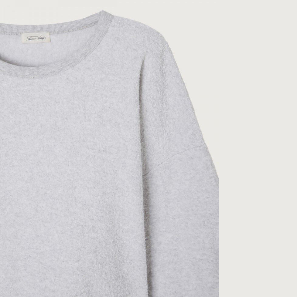 Girls Grey Cotton Sweatshirt