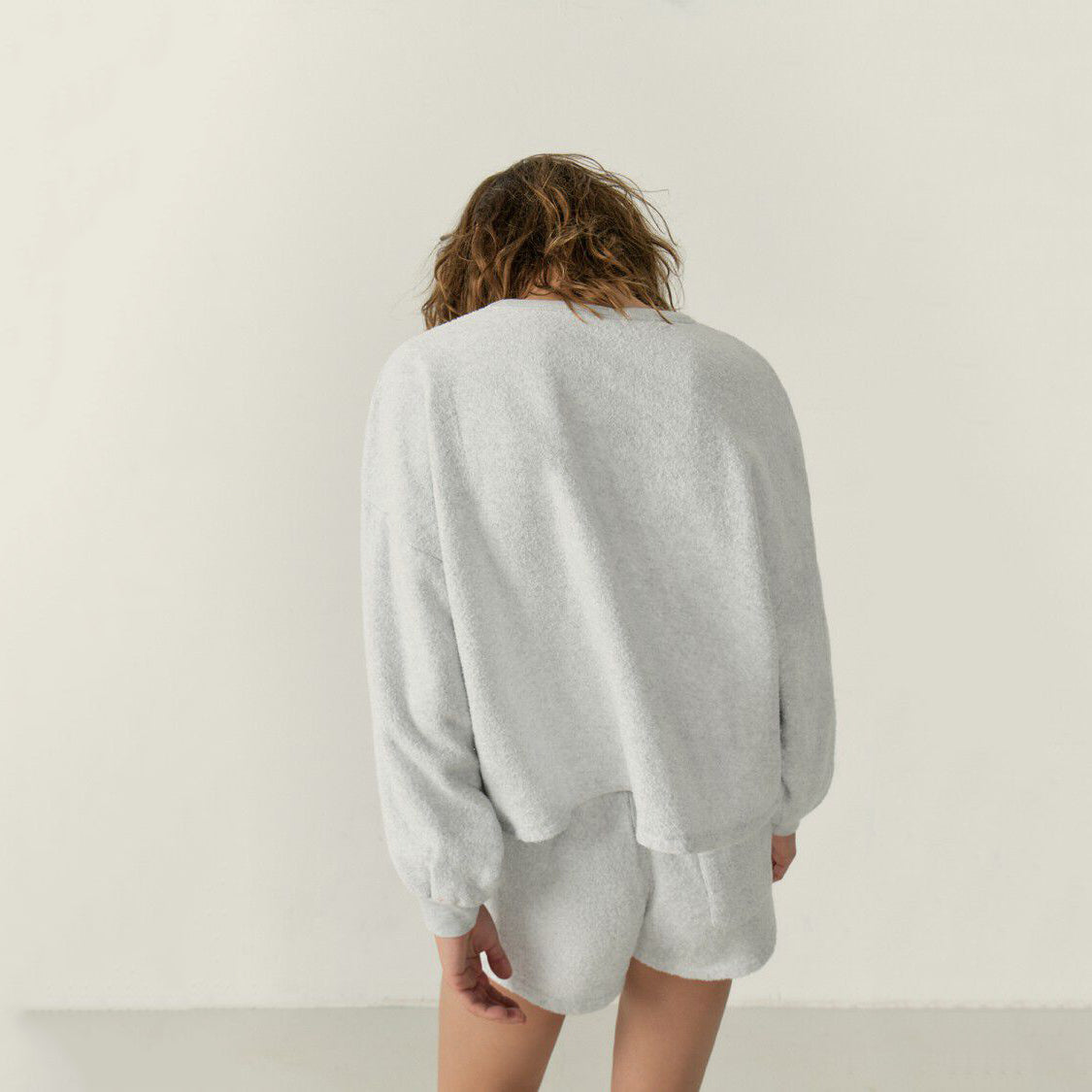 Girls Grey Cotton Sweatshirt