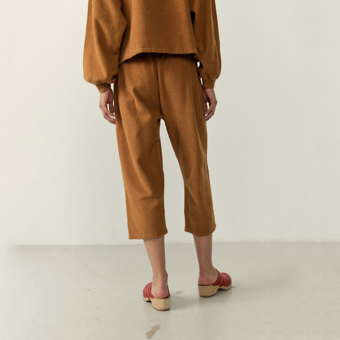 Girls Camel Cotton Trousers
