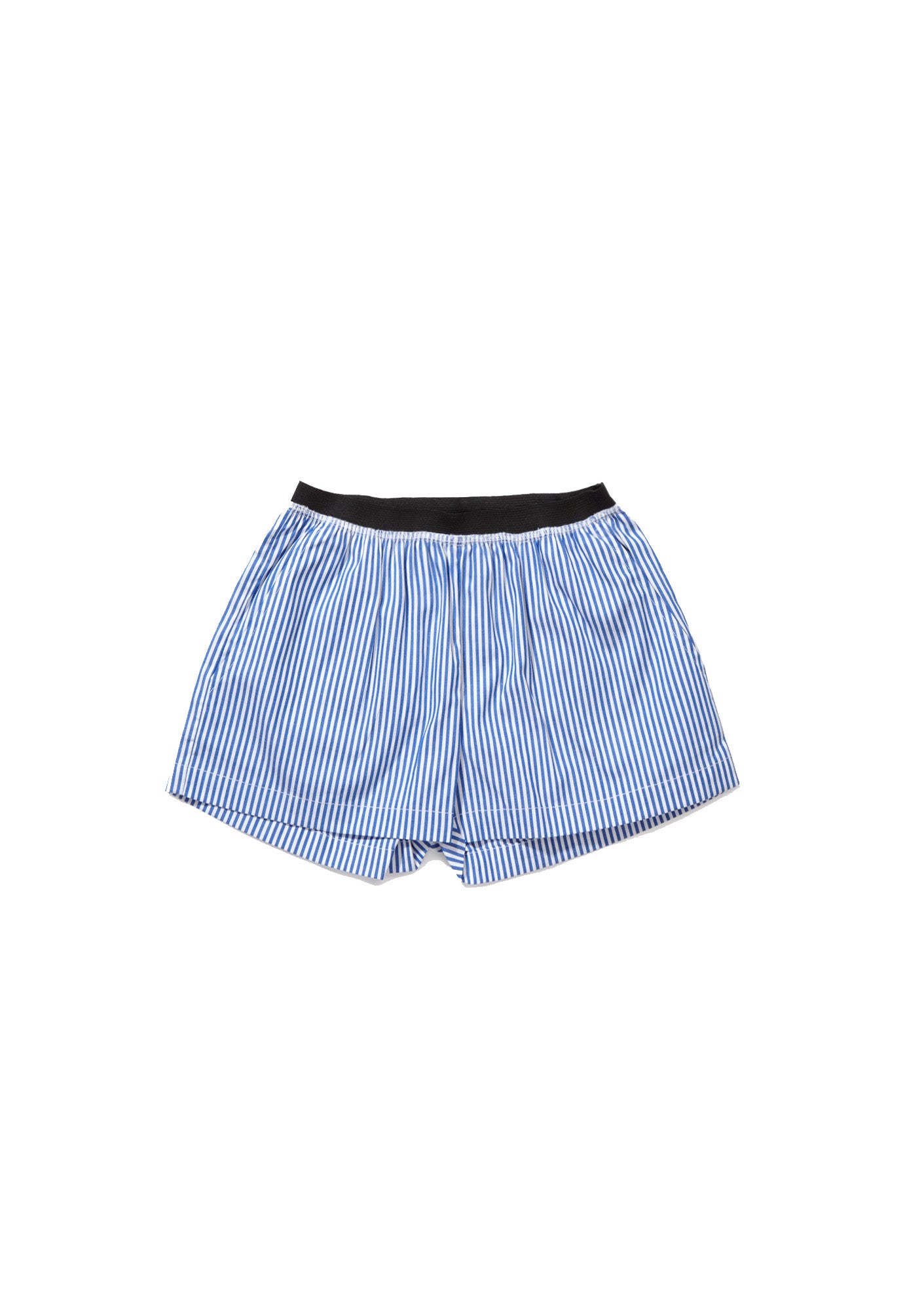 Boys & Girls Green Striped Shorts