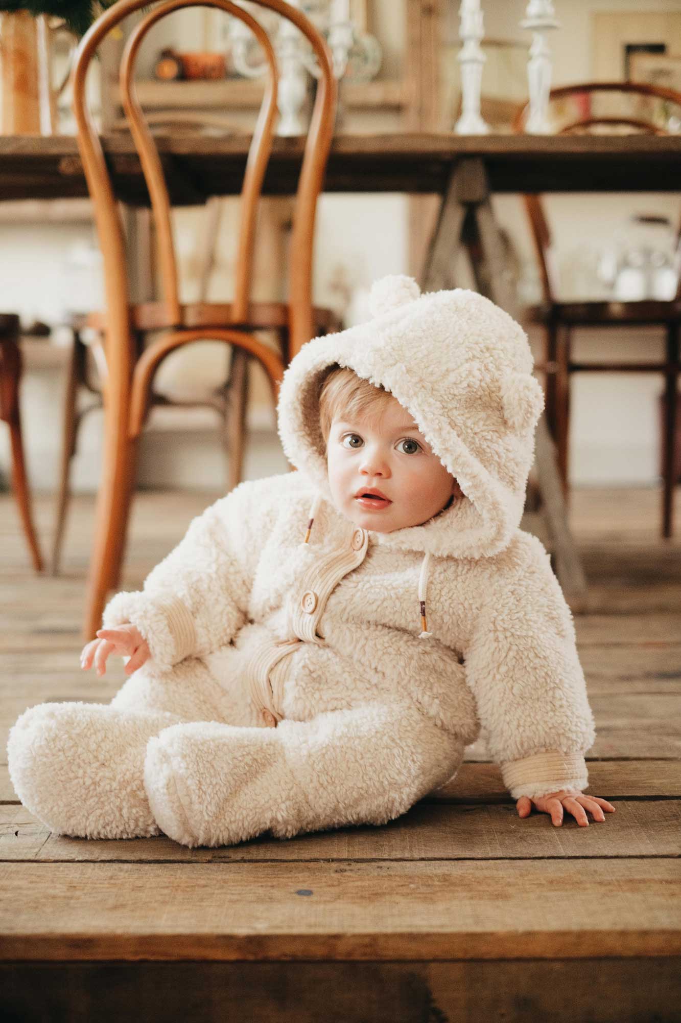 Baby Girls White Babysuit