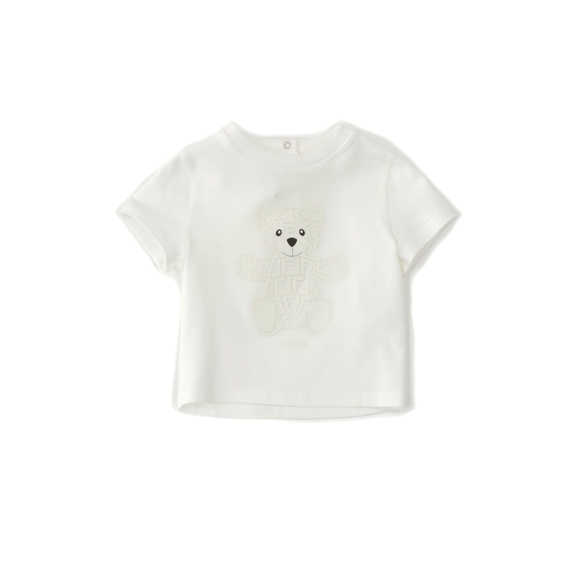 Baby Boys & Girls White Bear Cotton T-Shirt