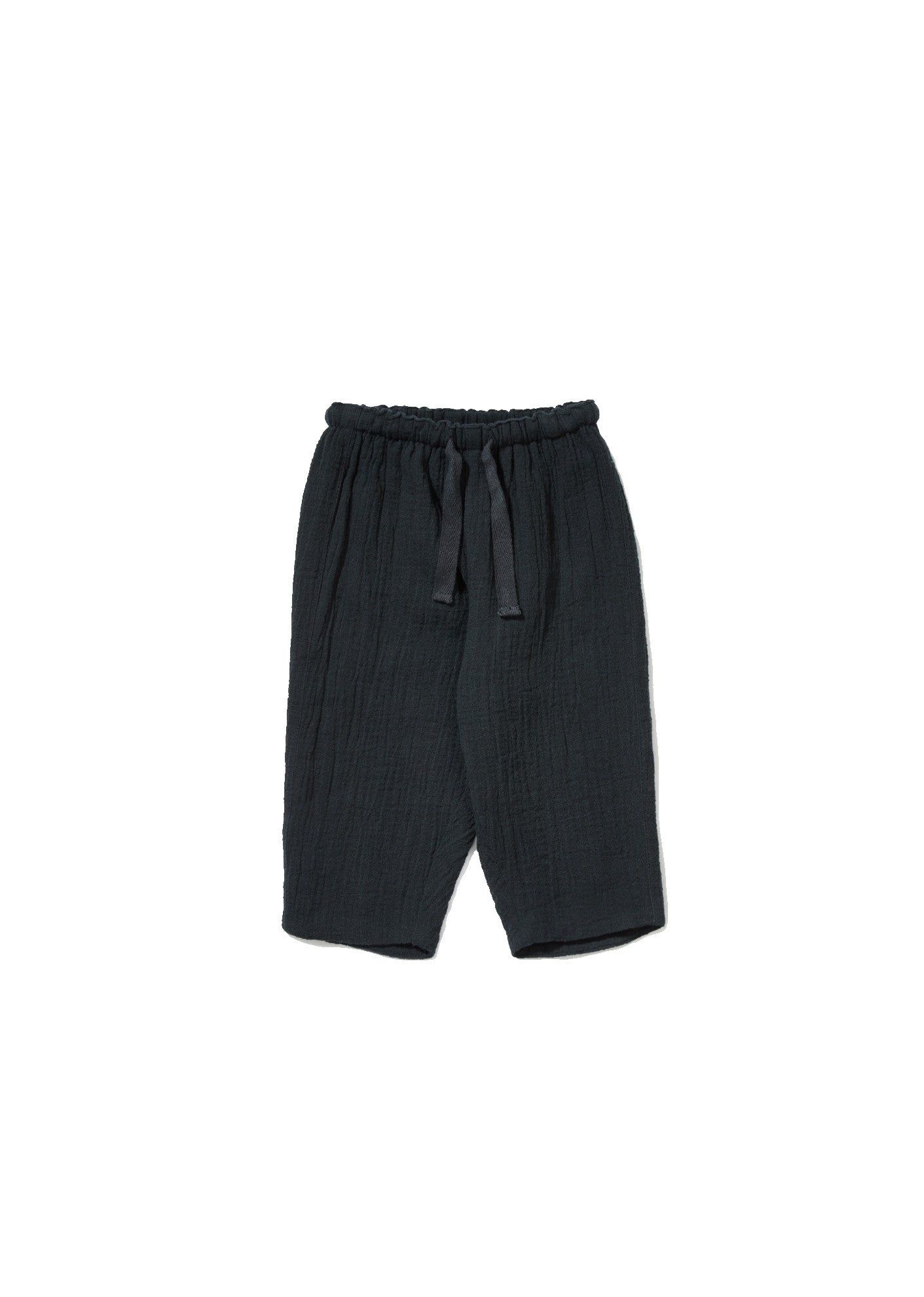 Baby Black Cotton Trousers