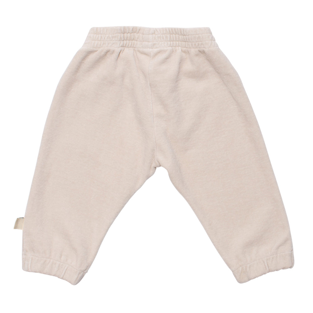 Baby Boys & Girls White Logo Cotton Trousers