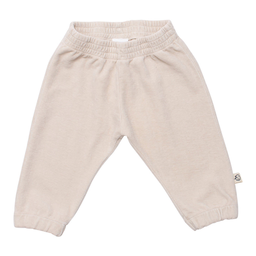 Baby Boys & Girls White Logo Cotton Trousers