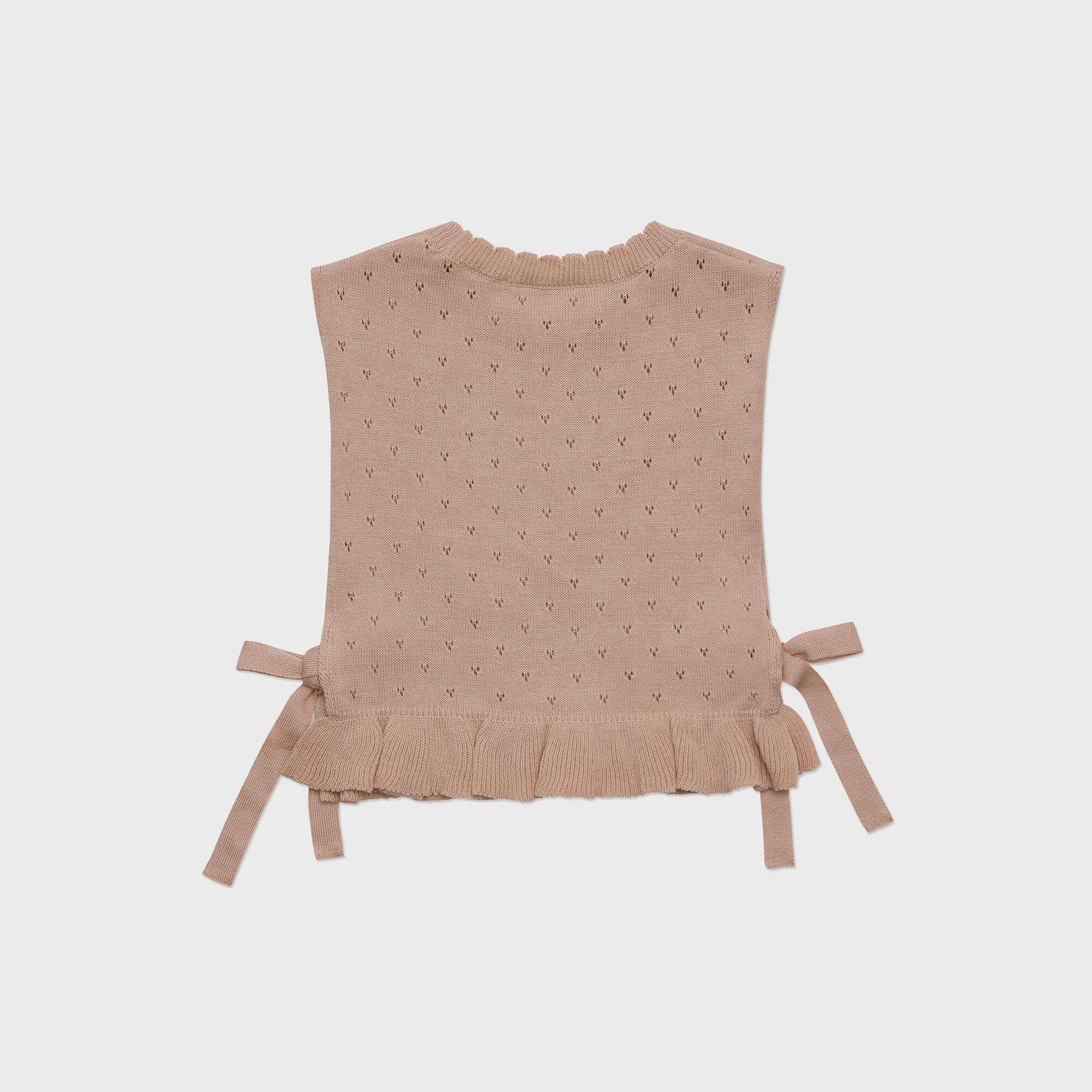 Girls Pink Knit Vest