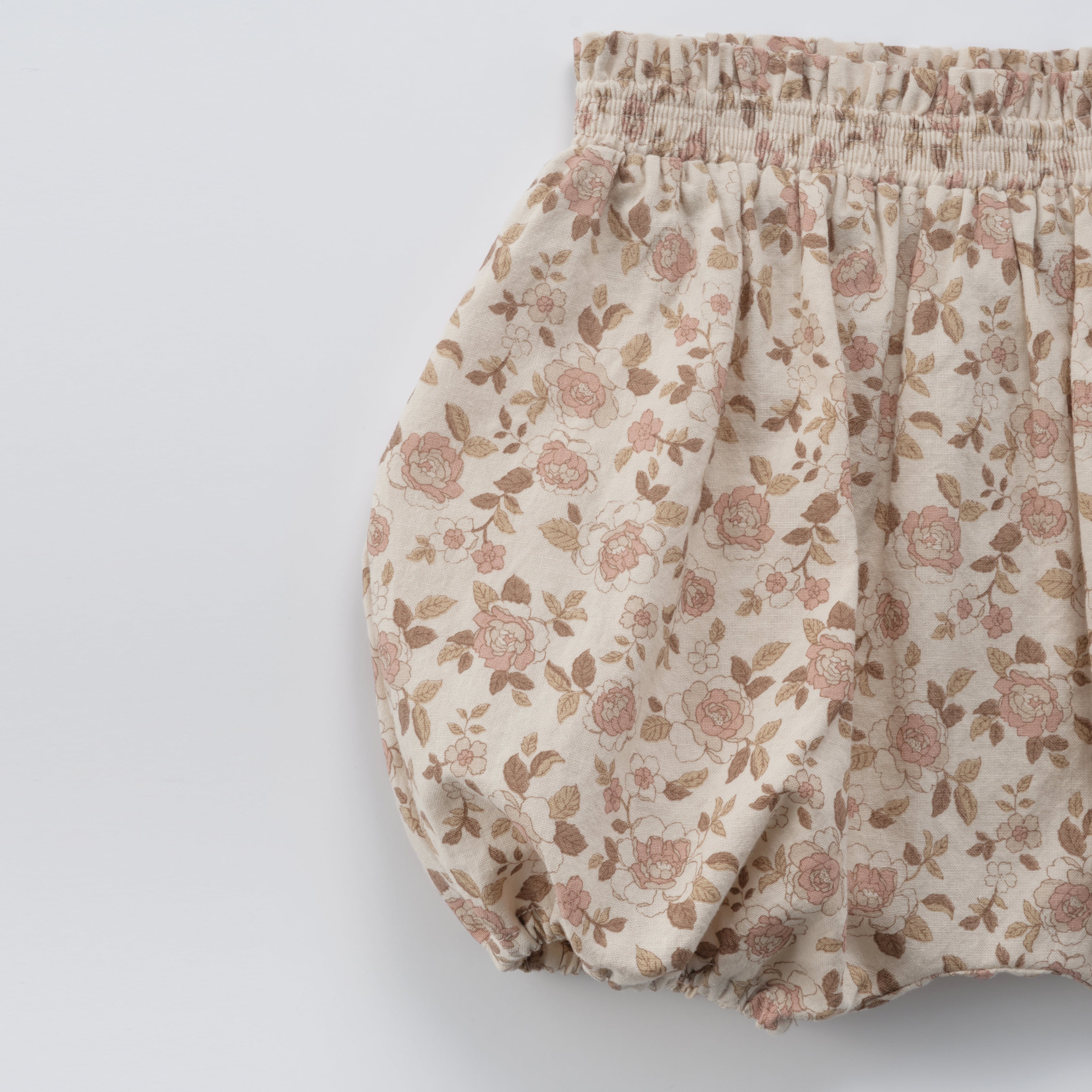 Baby Girls Pink Floral Cotton Bloomers