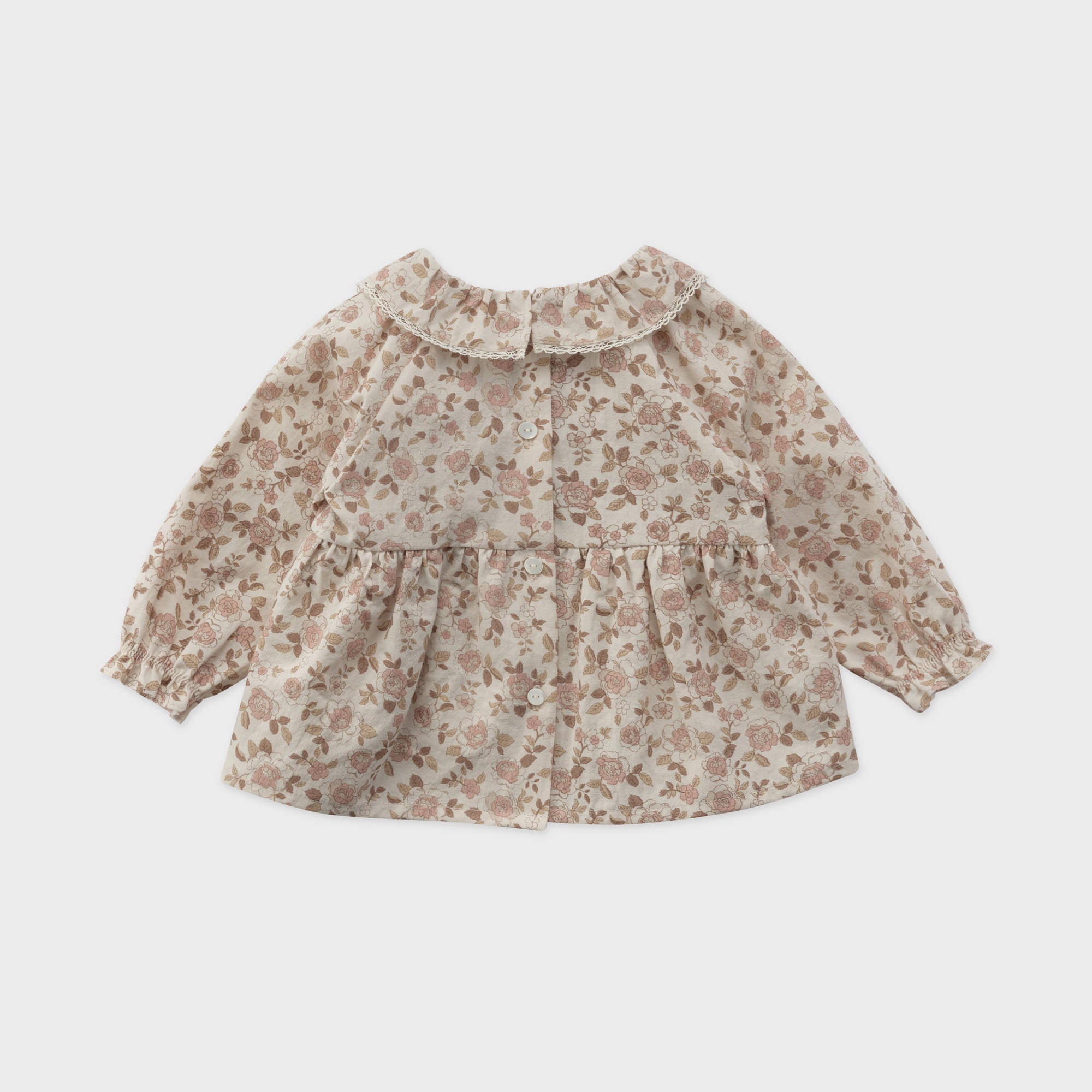 Baby Girls Pink Floral Cotton Top