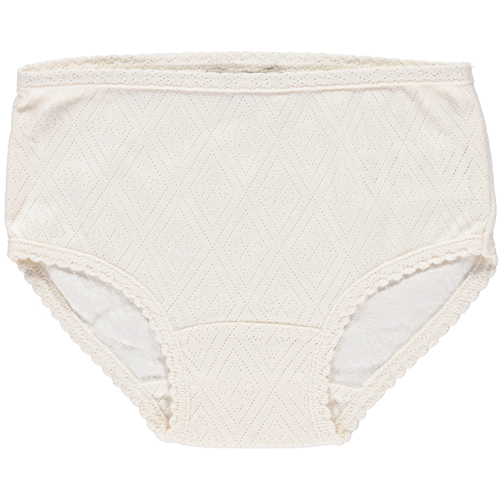 Girls White Cotton Underwear
