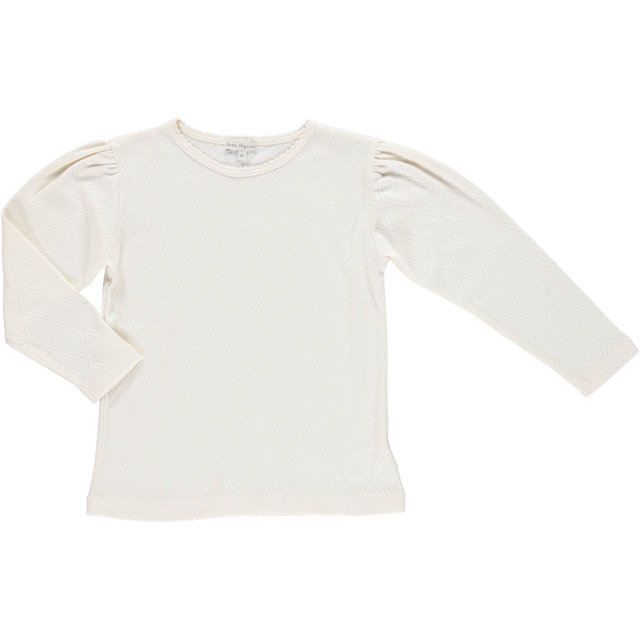 Girls White Cotton T-Shirt