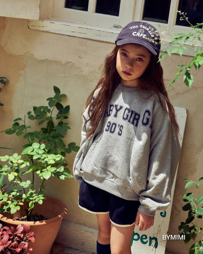 Girls Grey Logo Cotton Cardigan