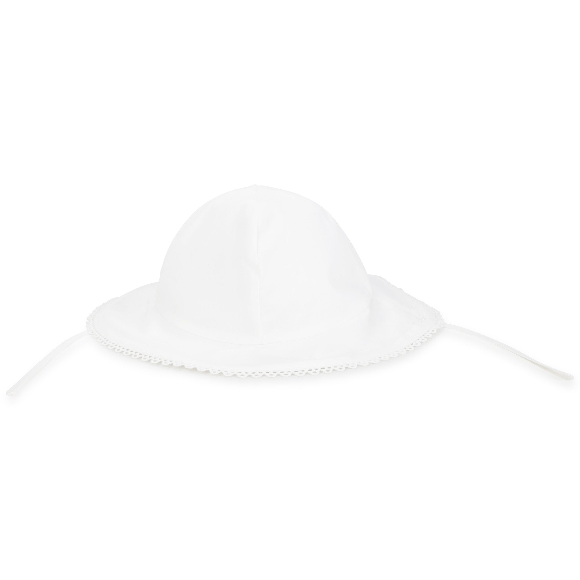 Girls White Cotton Hat