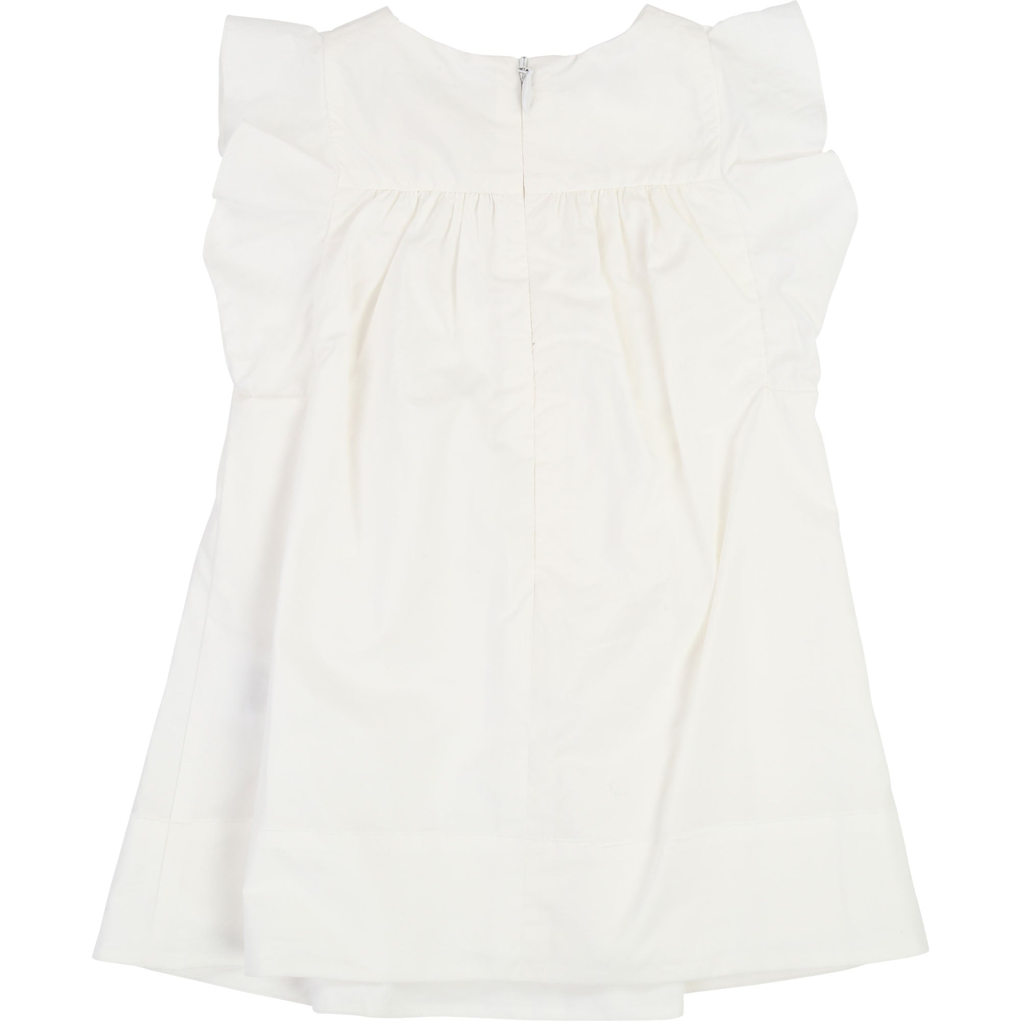 Baby Girls White Cotton Dress