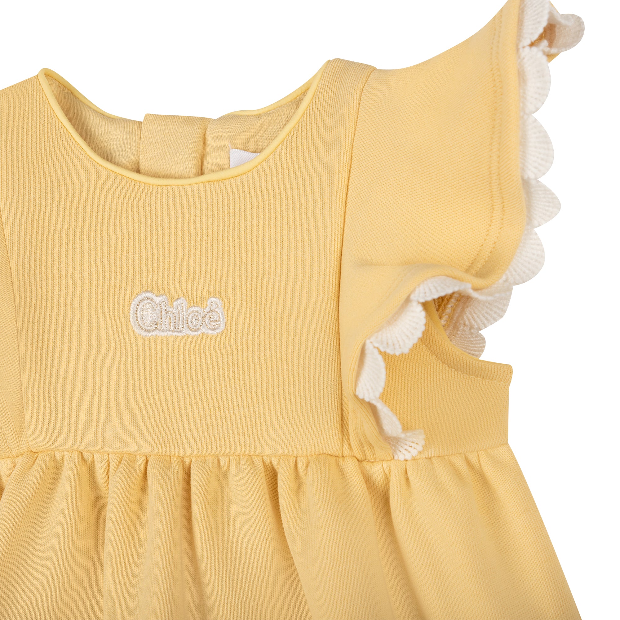 Baby Girls Yellow Logo Dress