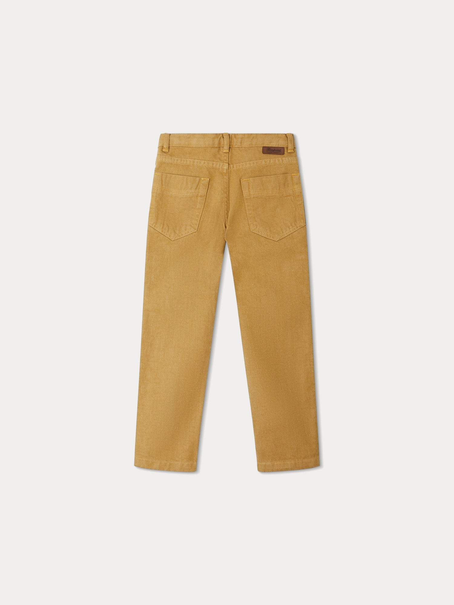 Boys & Girls Brown Cotton Trousers