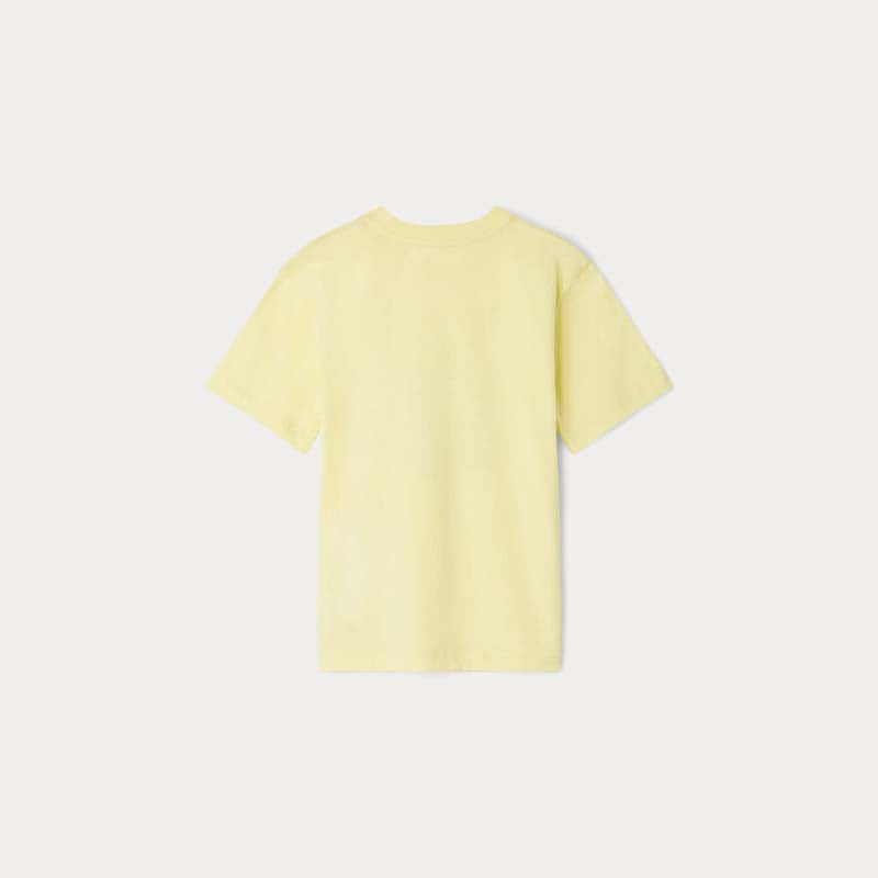 Girls Yellow Logo Cotton T-Shirt